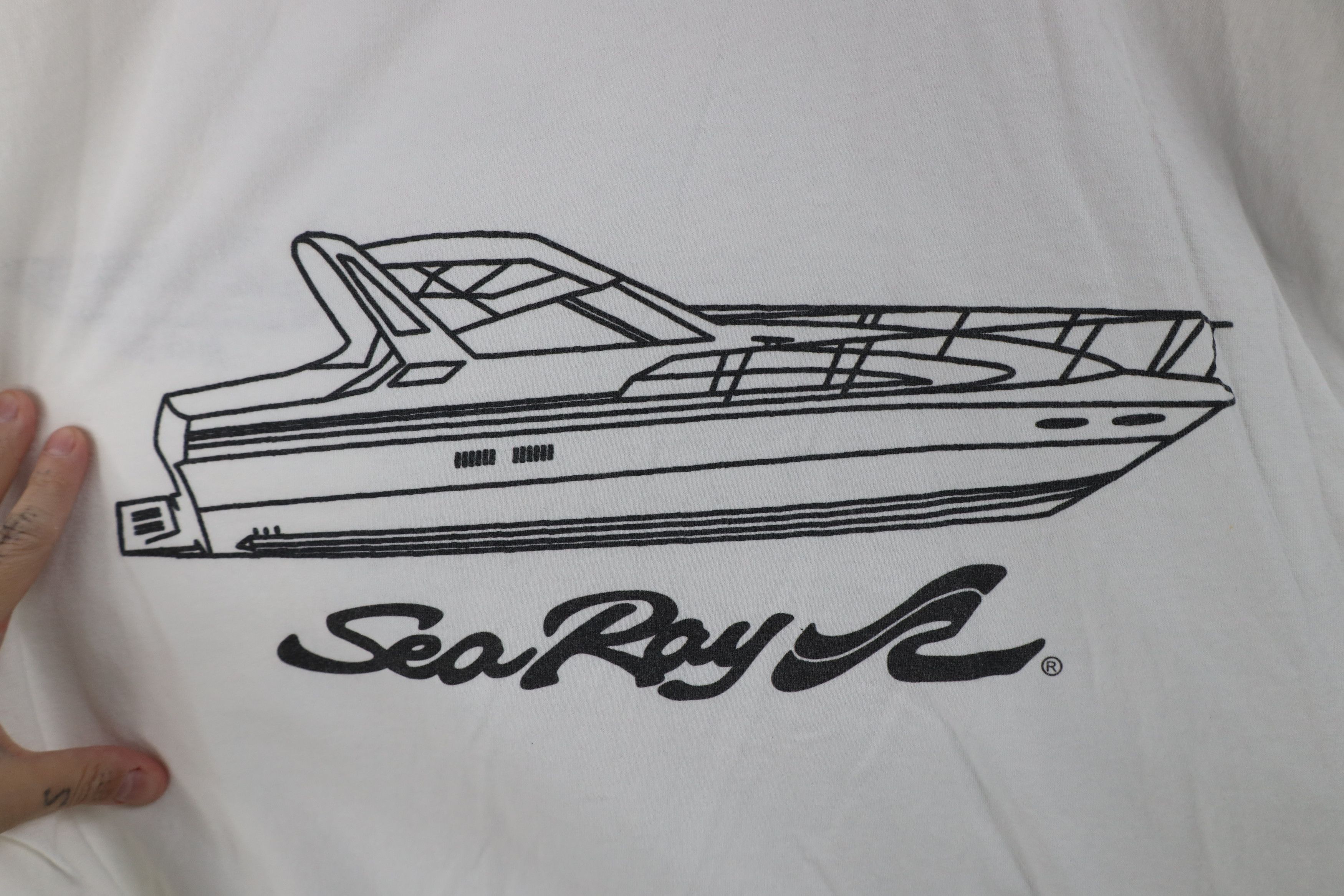 Vintage Vintage Y2K Streetwear Sun Sea Ray Boats Boating T-Shirt Size US XL / EU 56 / 4 - 9 Thumbnail
