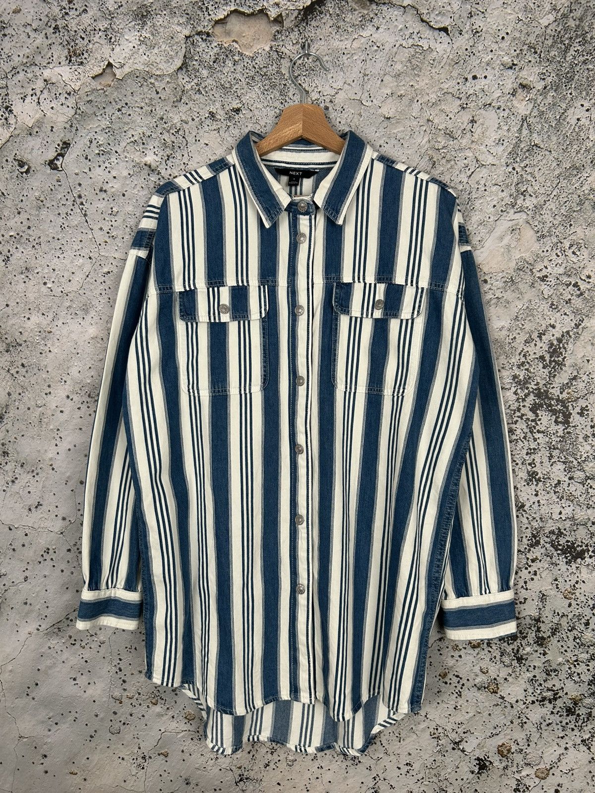 Other Next Oversized Shirt Streetwear Stripe Avant Garde Skate Size US S / EU 44-46 / 1 - 1 Thumbnail