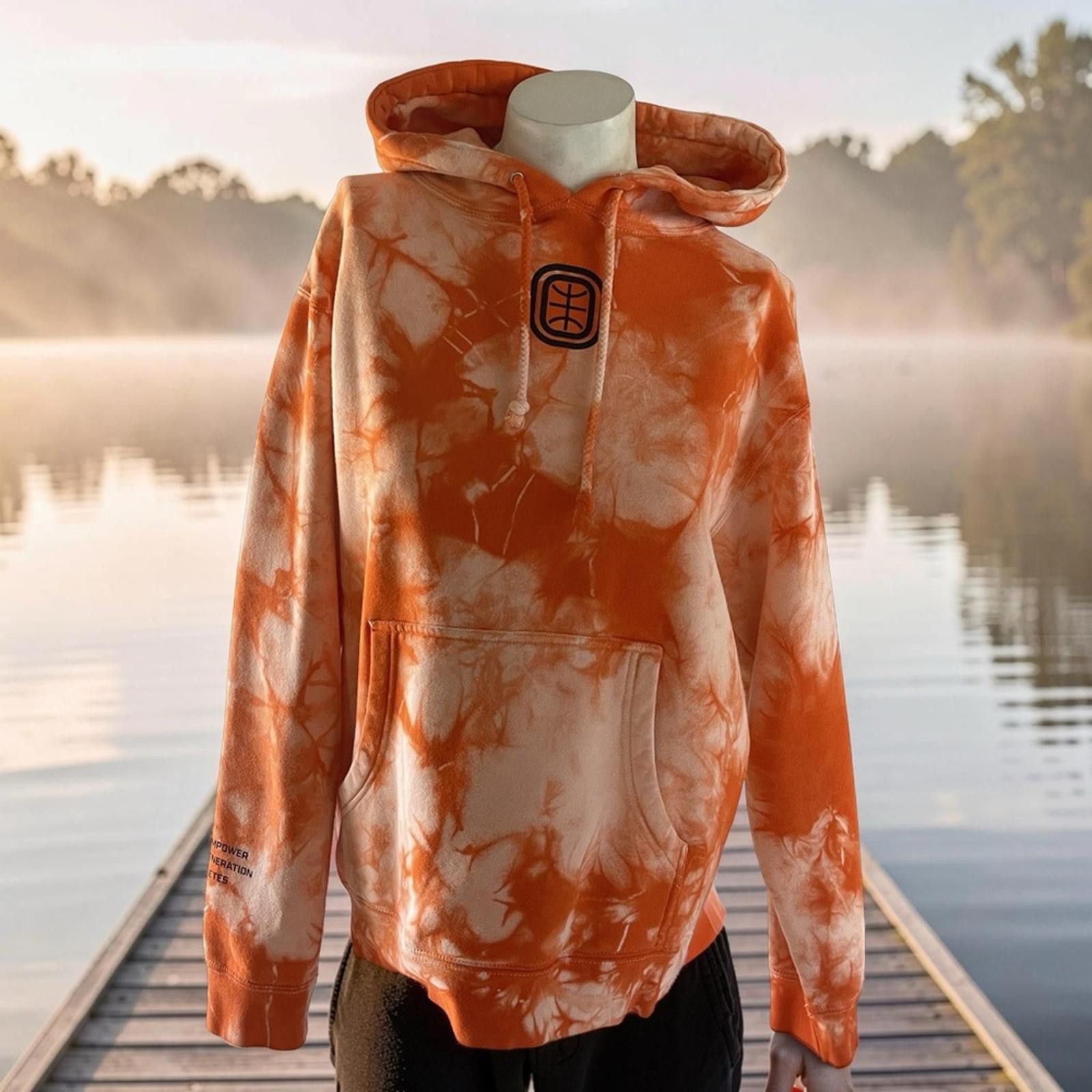 Other Overtime Women's Orange Tie-Dye Hoodie - thick - Medium Size ONE SIZE - 1 Thumbnail