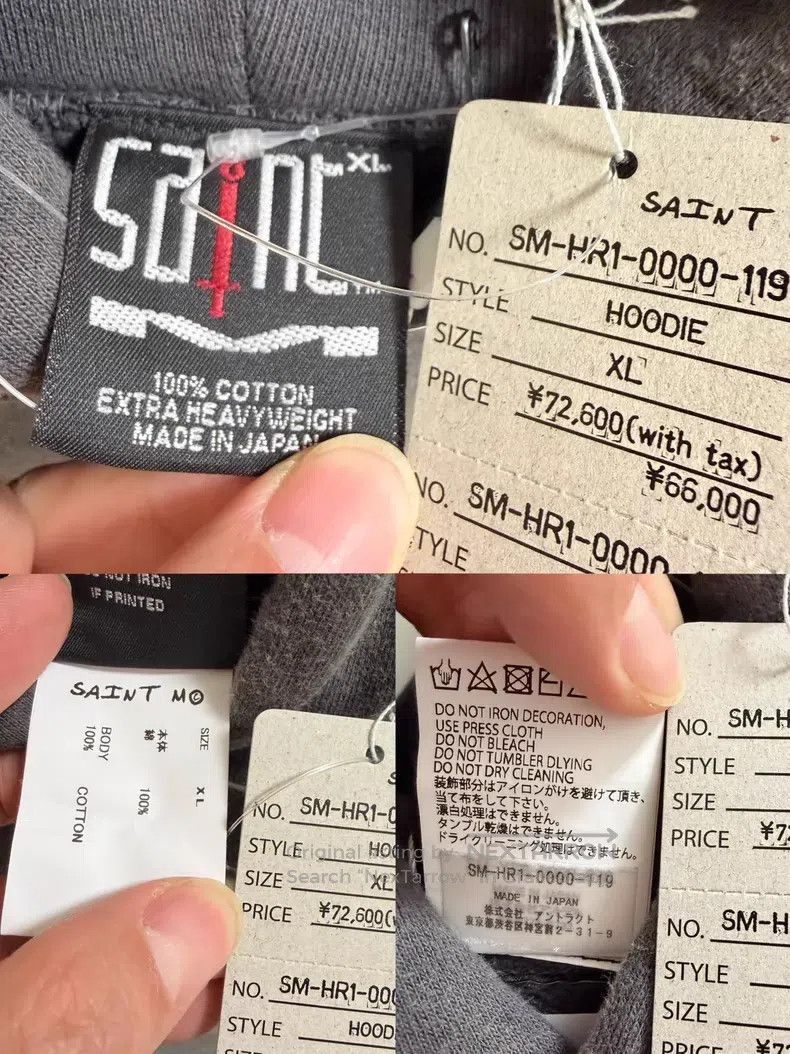 Saint Michael Saint Michael The Virgin made an old hoodie Size US XL / EU 56 / 4 - 8 Thumbnail