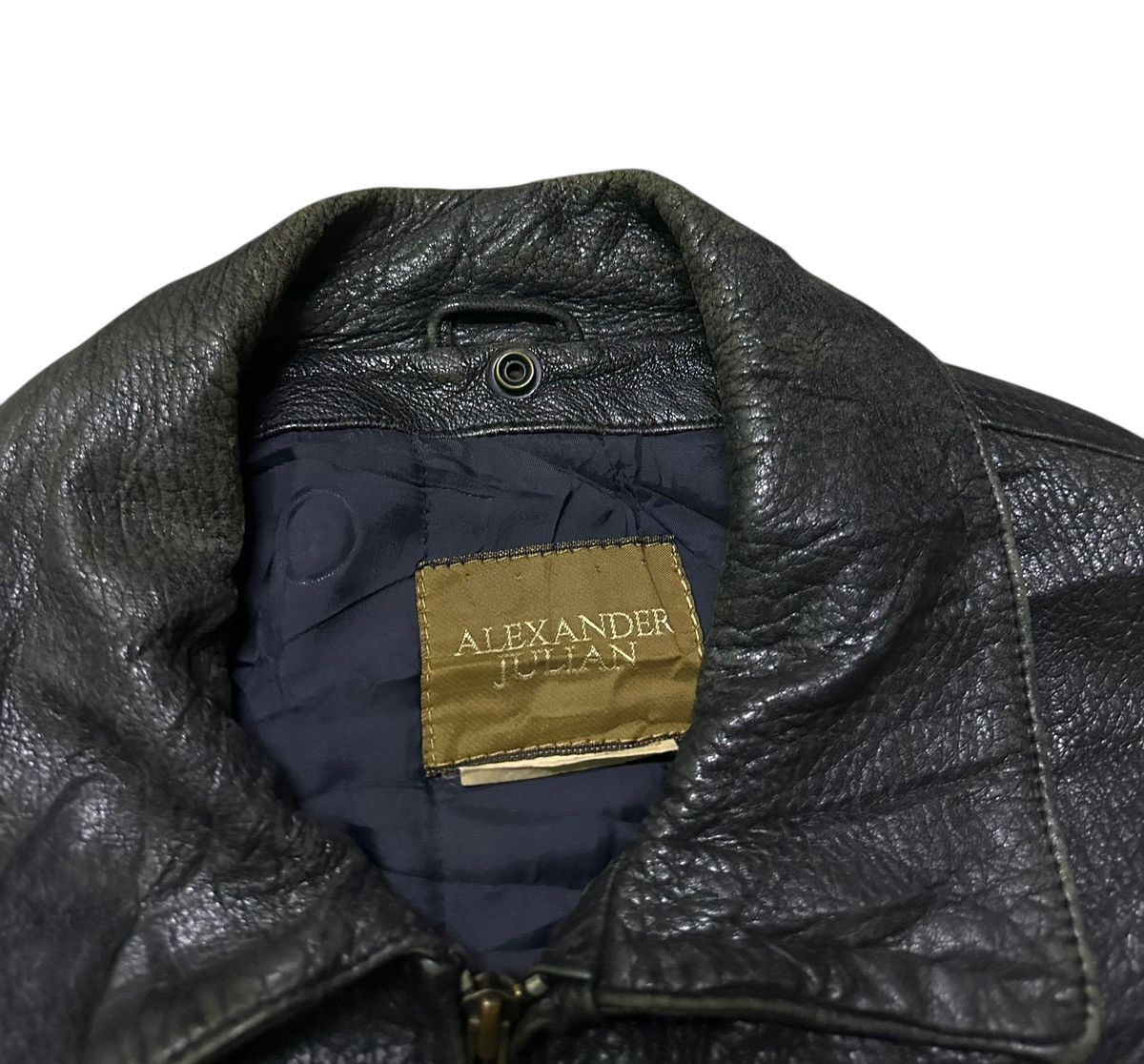 Alexander Julian Alexander Julian leather jacket Size US L / EU 52-54 / 3 - 3 Thumbnail