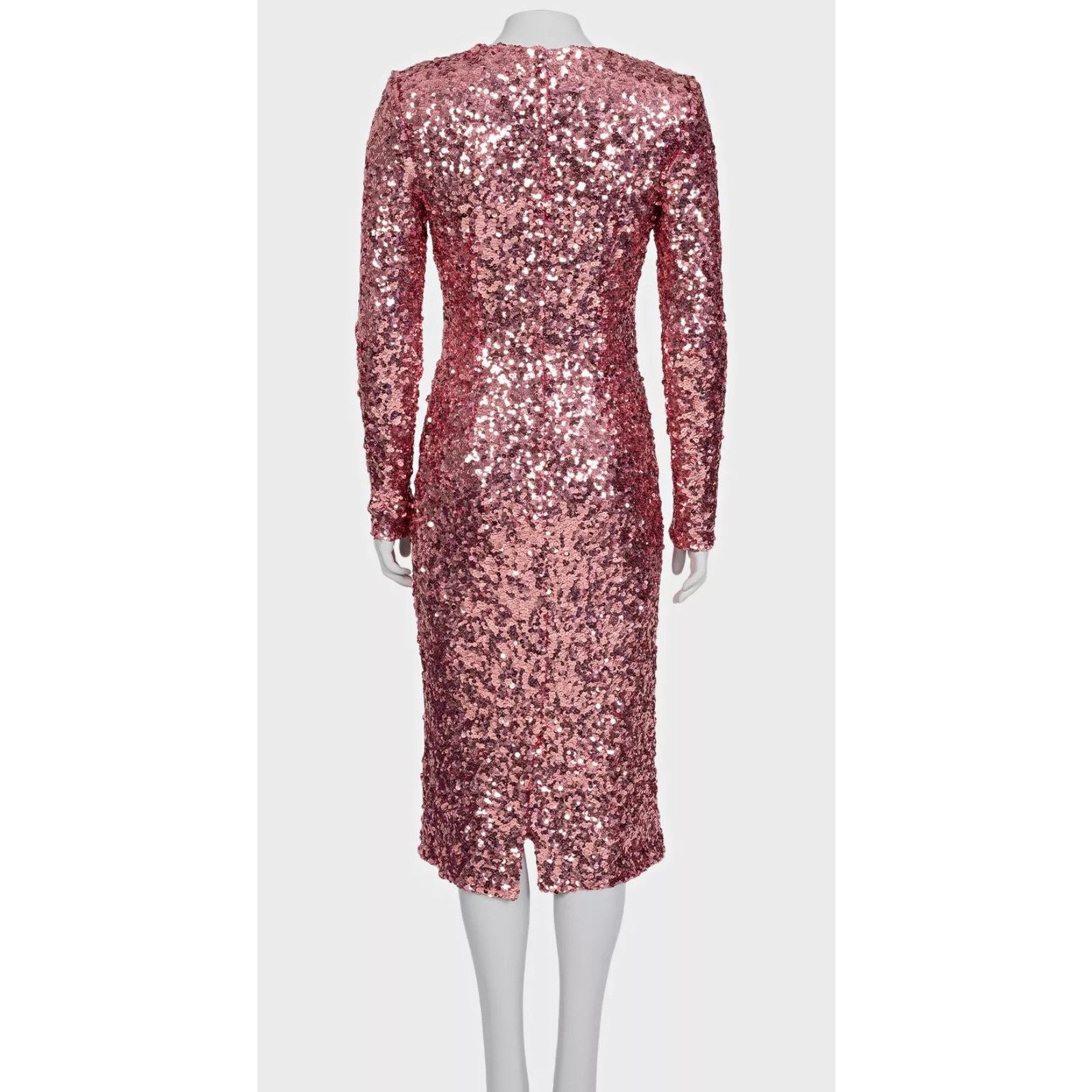 Dolce & Gabbana Dolce & Gabbana Pink Sequin Dress - Size M/IT42 Size M / US 6-8 / IT 42-44 - 3 Thumbnail