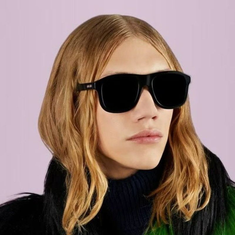 Gucci NEW Gucci Sunglasses GG1316S 001 Black Grey Men Authentic Size ONE SIZE - 1 Thumbnail
