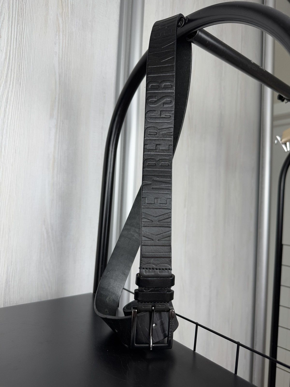 Dirk Bikkembergs Bikkembergs Dirk DB black monogram logo leather belt Size ONE SIZE - 7 Thumbnail