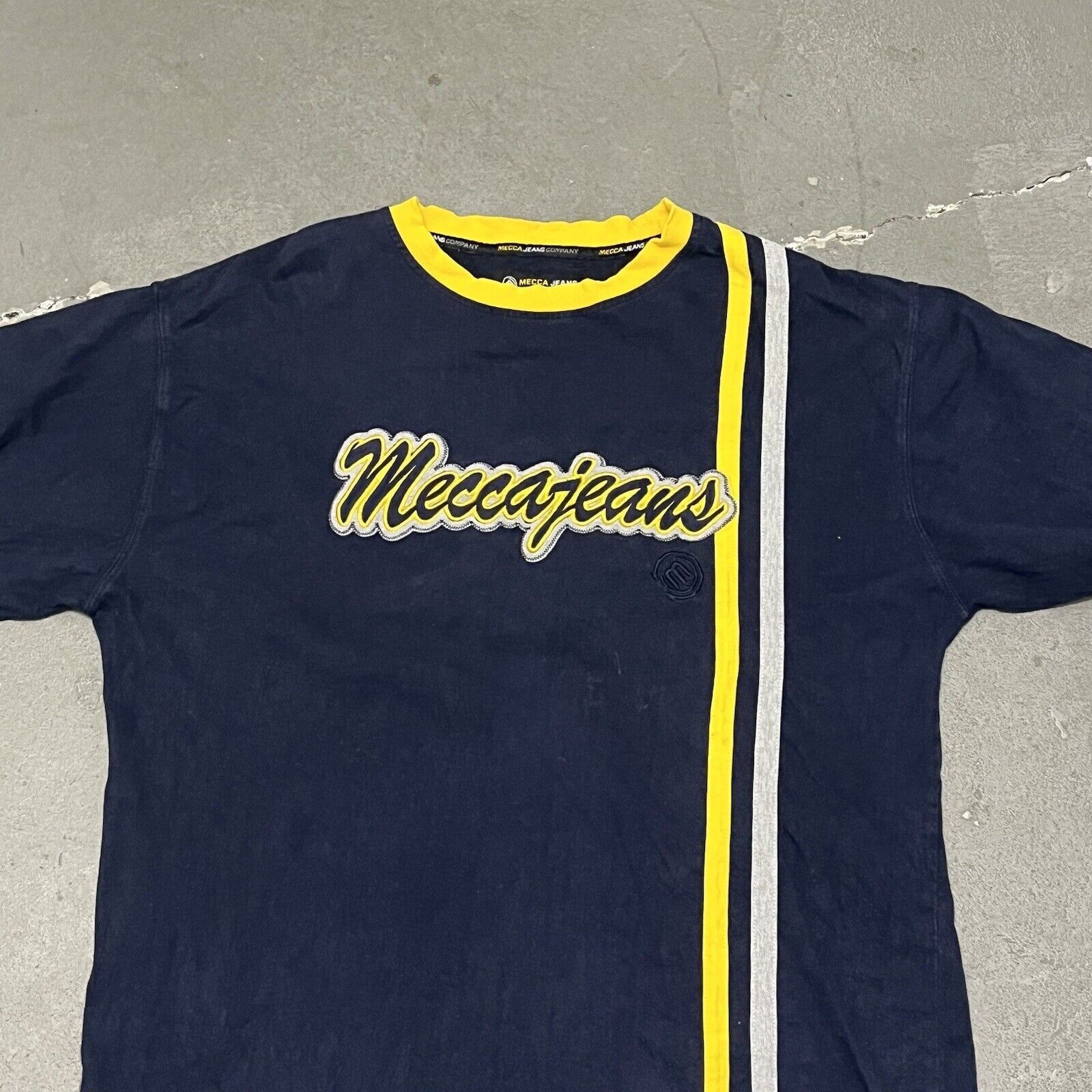Mecca Vintage 2000’s Y2K Mecca Jeans SS Graphic T-shirt XL Navy Size US XL / EU 56 / 4 - 3 Thumbnail