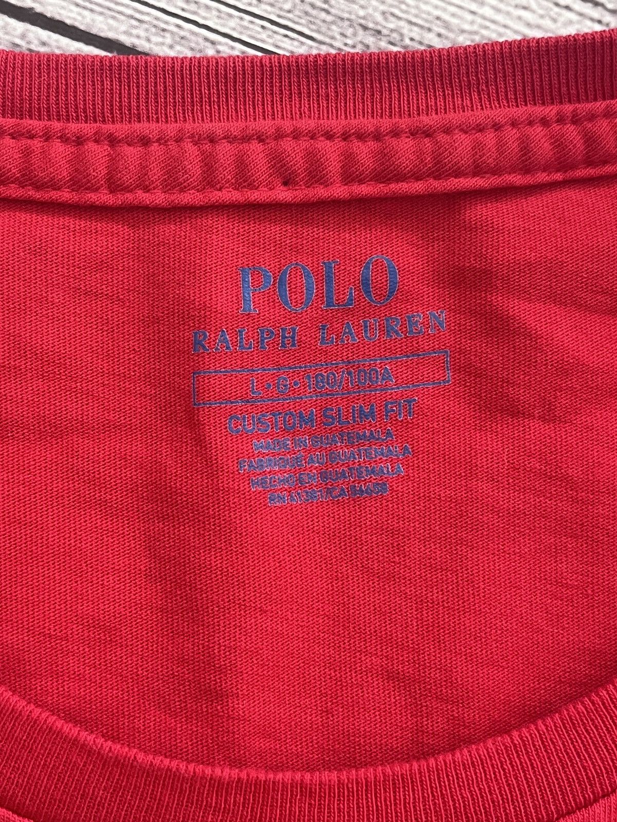Polo Ralph Lauren × Vintage Ralph Lauren Milan Italy Graphic T-Shirt Red (Size L) Size US L / EU 52-54 / 3 - 3 Thumbnail