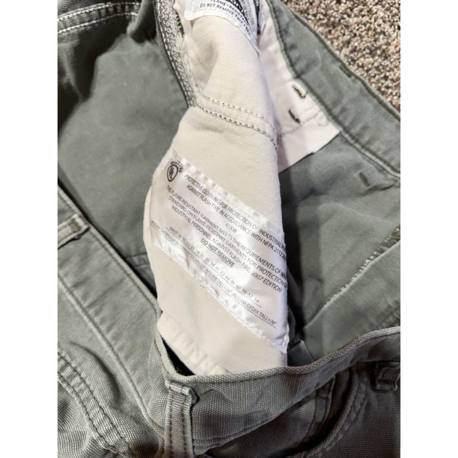 Carhartt Carhartt Jeans Men Flame-Resistant 46 46X30 Denim Blue 5-Pocket Logo Relaxed Regular Inseam 30" 46 Waist Flame-Resistant Denim Jeans Mens Size US 30 / EU 46 - 6 Thumbnail