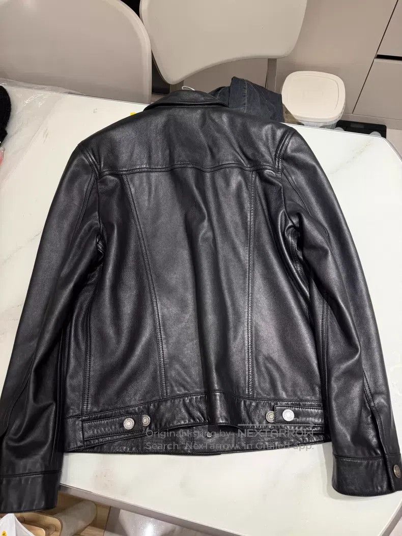 Saint Laurent Paris Saint Laurent Paris Sheepskin Two-Pocket Biker Leather Jac Size US L / EU 52-54 / 3 - 4 Thumbnail