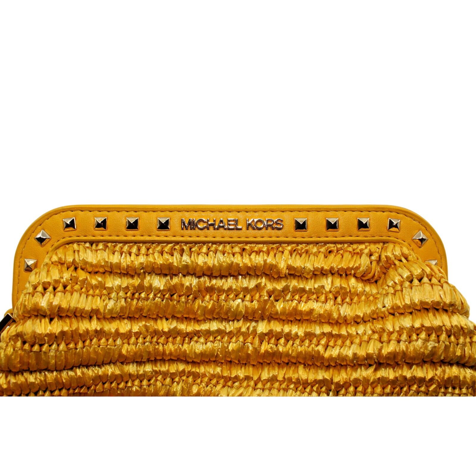Michael Kors MICHAEL KORS Livia Small Cloud Butter Woven Leather Bag $448 Size ONE SIZE - 6 Thumbnail