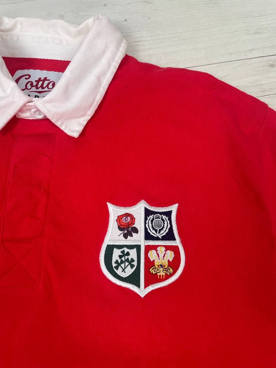 Vintage Vintage British and Irish 1989 Rugby Polo Shirt Jersey Size US L / EU 52-54 / 3 - 4 Thumbnail