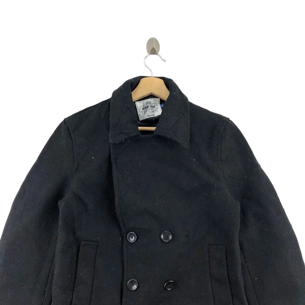 Vintage DENIME JAPANESE DENIM Exclusive Collection Pea Coat Jacket Size US S / EU 44-46 / 1 - 2 Thumbnail