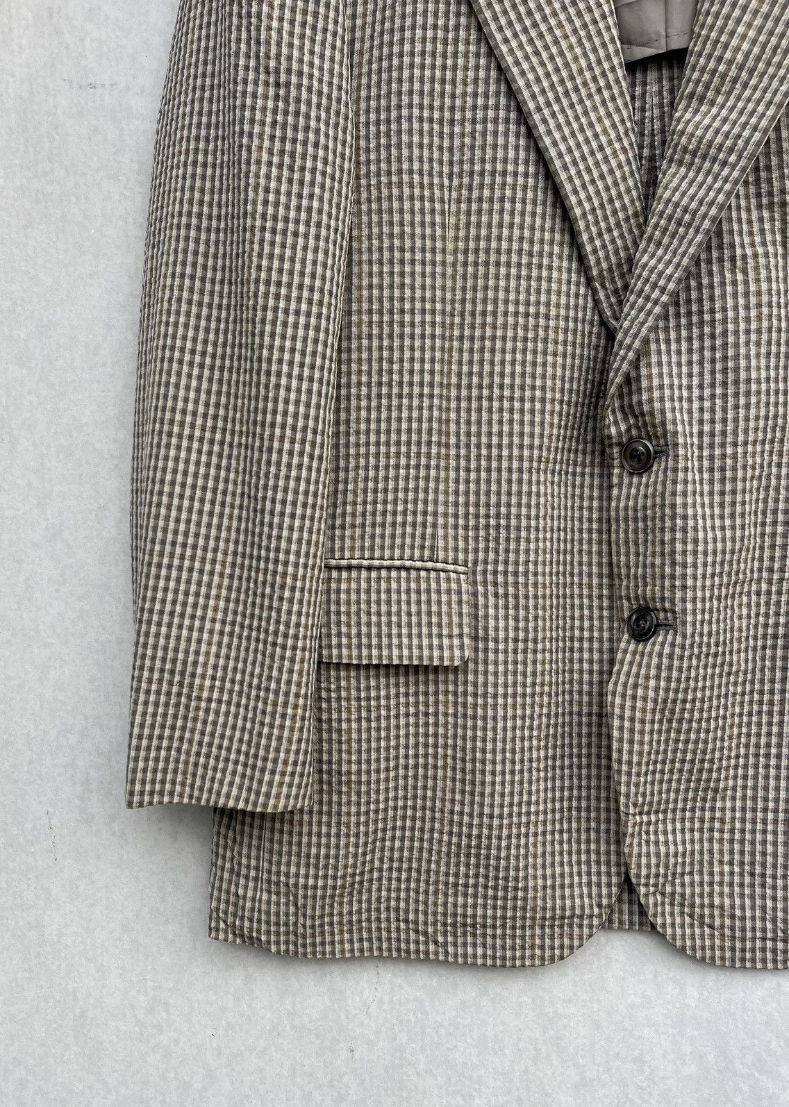 Burberry × Vintage 🔥Vintage Burberrys Men's Classic Plaid Blazer Jacket Size US M / EU 48-50 / 2 - 4 Thumbnail