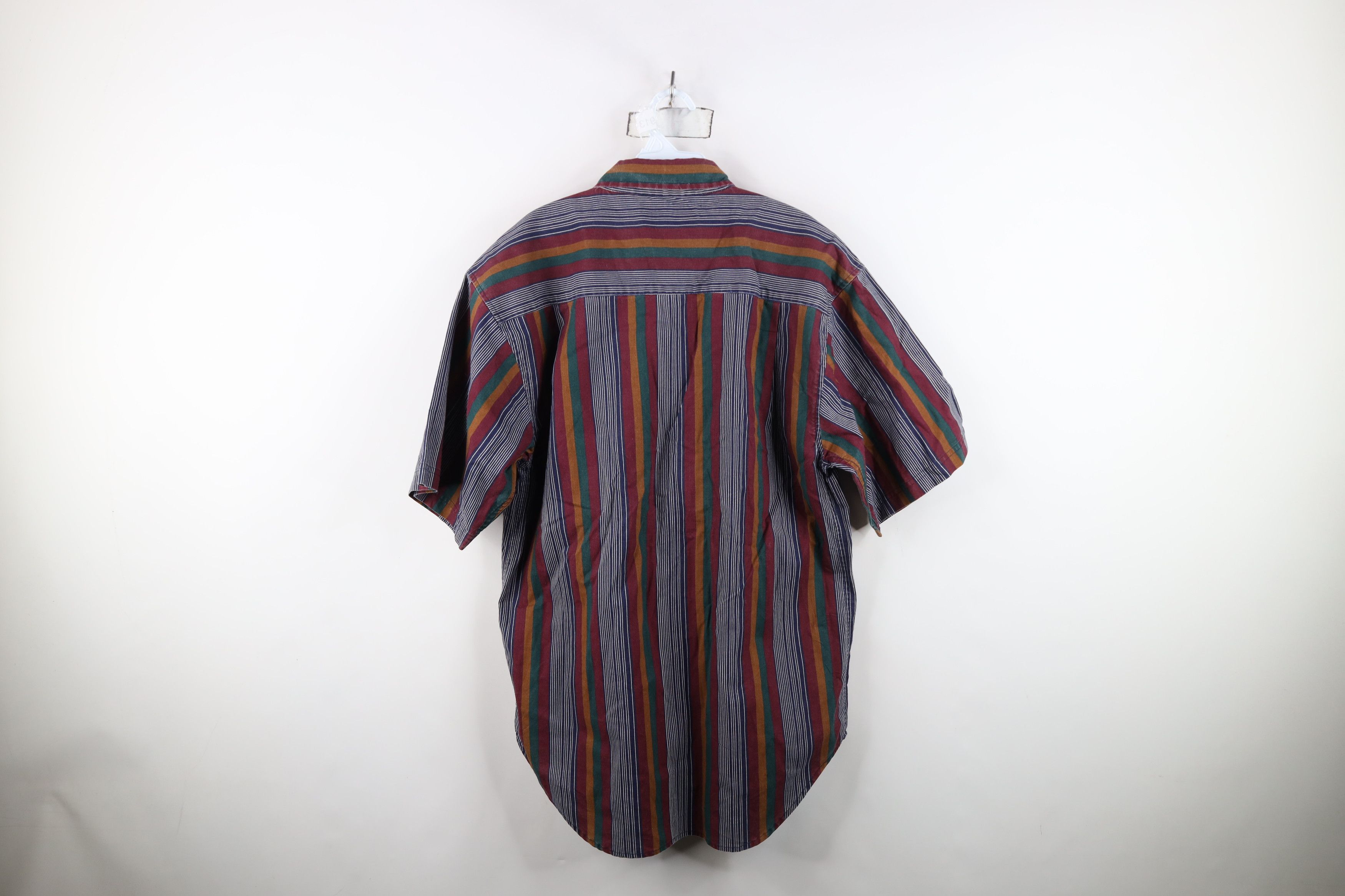 Vintage Vintage 90s Streetwear Rainbow Striped Button Down Shirt Size US L / EU 52-54 / 3 - 12 Thumbnail
