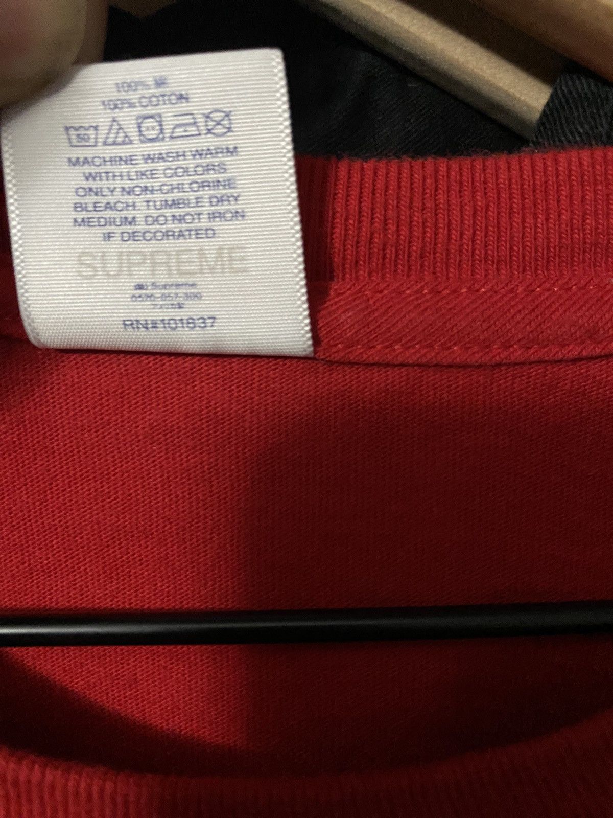 Supreme Supreme Red Spellout Tee Size US XL / EU 56 / 4 - 4 Thumbnail