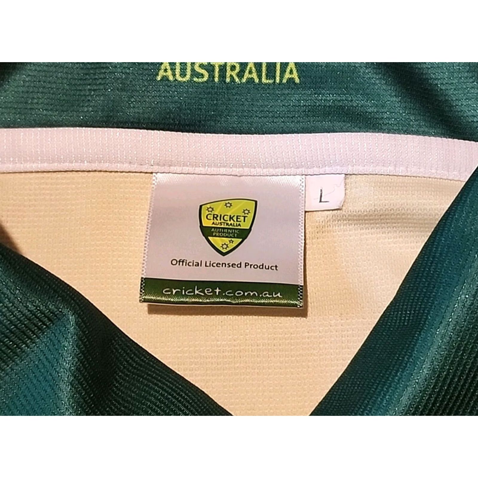 Vintage Vintage Cricket Australia Polo Shirt Large Long Sleeve 2008 Fish Outdoors Sports Size US L / EU 52-54 / 3 - 6 Thumbnail