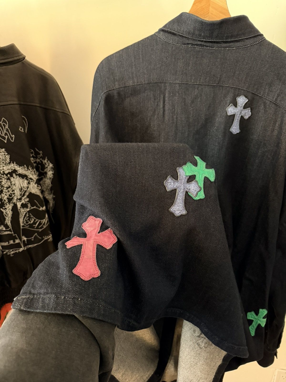 Chrome Hearts Chrome Hearts Multi Color Denim Button Up Size US XXL / EU 58 / 5 - 4 Thumbnail