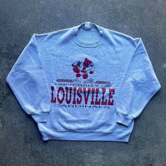 Vintage y2k Nike Louisville Cardinals T Shirt Men's X-Large Gray Arch  Spellout