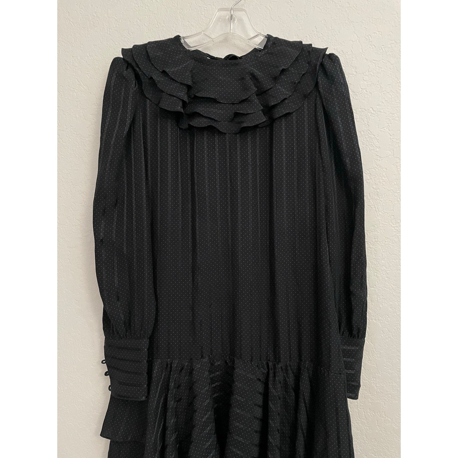 Jean Women Vintage Jean and Martin Pallant black silk dress sz 10 Size L / US 10 / IT 46 - 7 Thumbnail