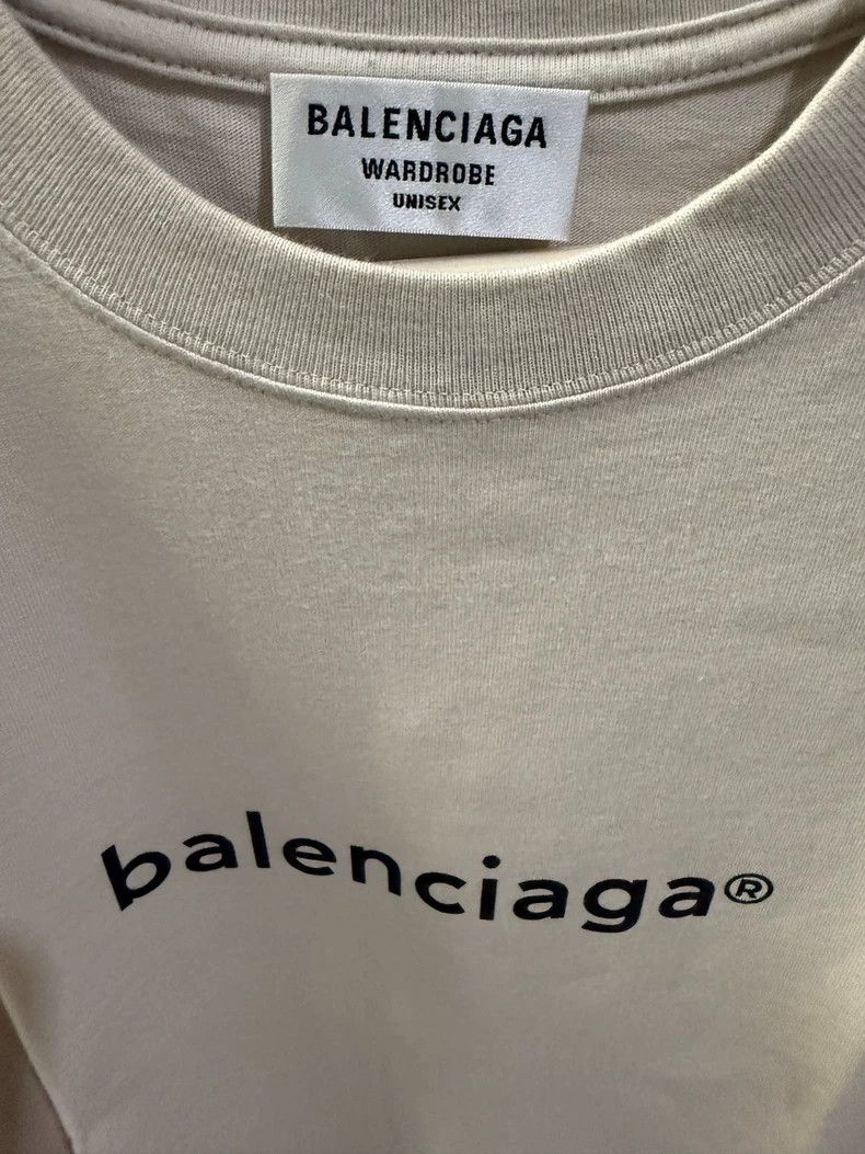 Balenciaga Balenciaga Logo Printed Crew Neck Casual Short Sleeve T-Sh Size US S / EU 44-46 / 1 - 2 Thumbnail
