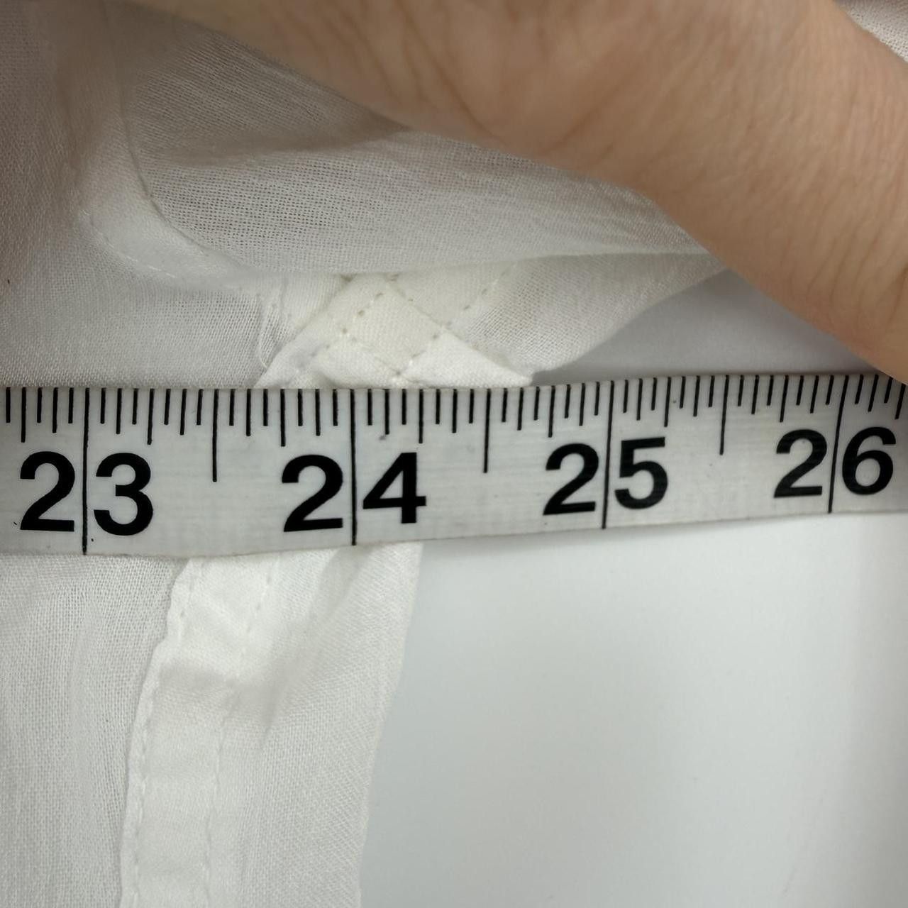 Zara NWT ZARA Men White Linen Blend Band Collar Shirt XL Size US XL / EU 56 / 4 - 5 Thumbnail