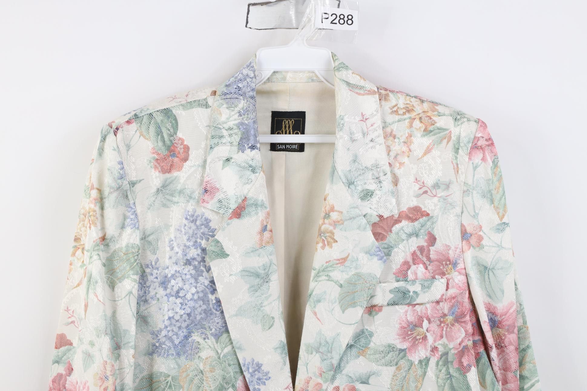 Vintage Vintage 90s Streetwear Flower Paisley Suit Blazer Jacket USA Size M / US 6-8 / IT 42-44 - 2 Thumbnail