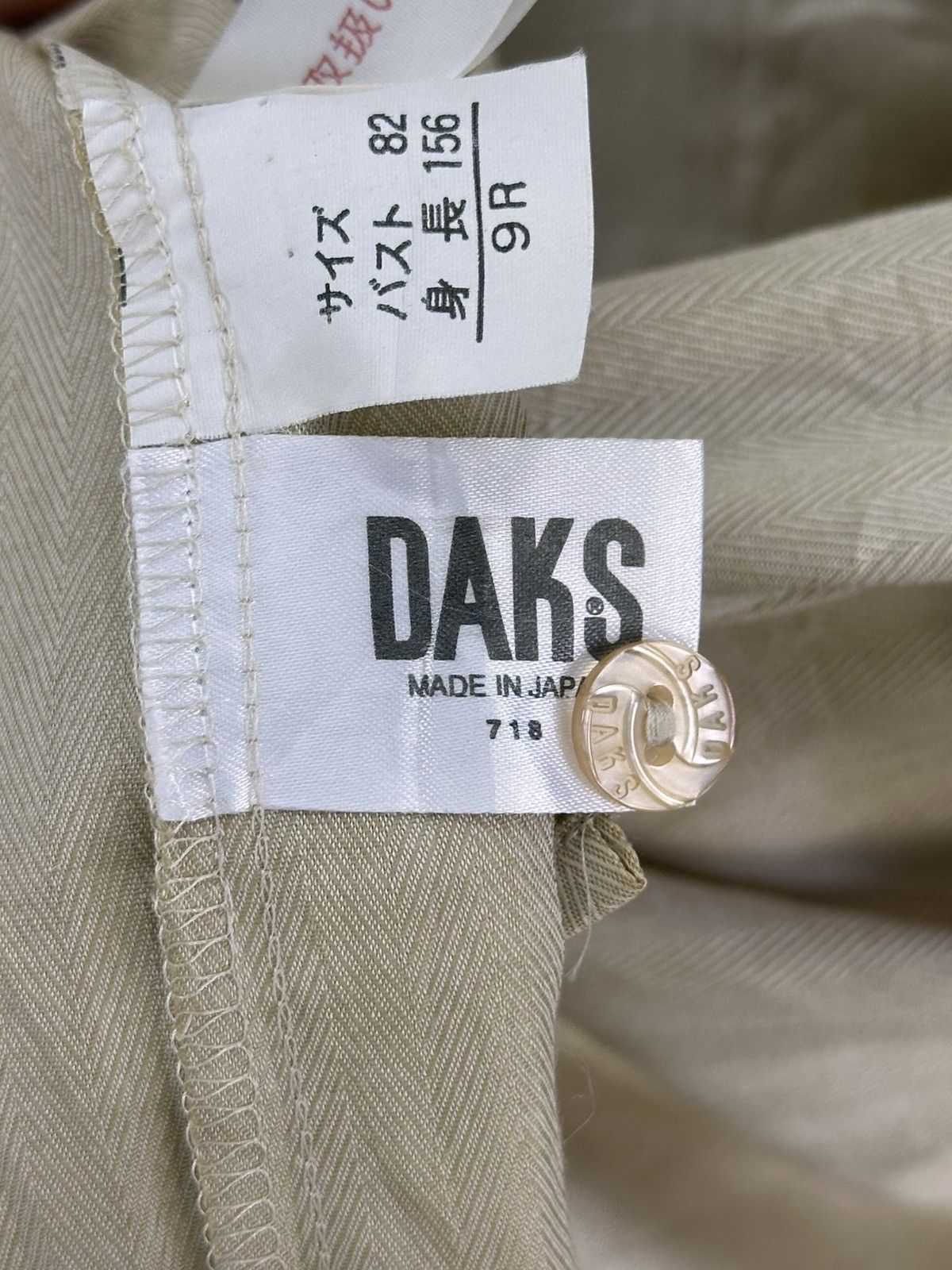 DAKS Daks London HBT Herringbone Twill Flannel Shirt Size M / US 6-8 / IT 42-44 - 11 Thumbnail