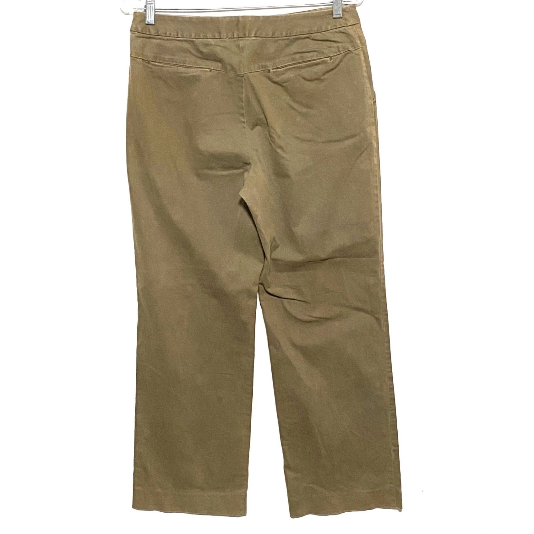 Talbots VTG Talbots Chinos Pants 8 Stretch Neutral Classic Minimalist Khaki Work Size 28" / US 6 / IT 42 - 2 Thumbnail