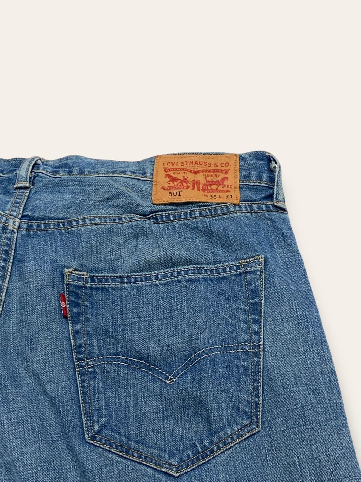 Jean Vintage LEVIS Blue Denim Jeans 501 W37 L34 Size US 37 - 11 Thumbnail