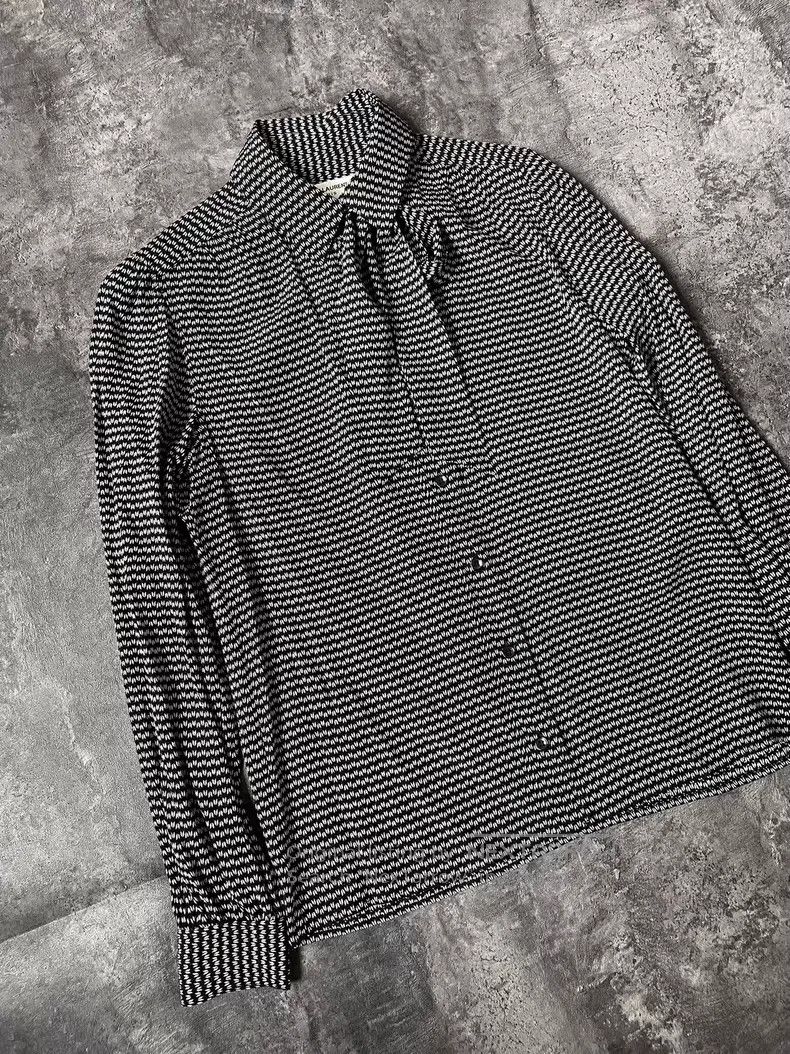 Saint Laurent Paris Saint Laurent Paris Black and White Geometric Print Tie Fr Size XS / US 0-2 / IT 36-38 - 2 Thumbnail