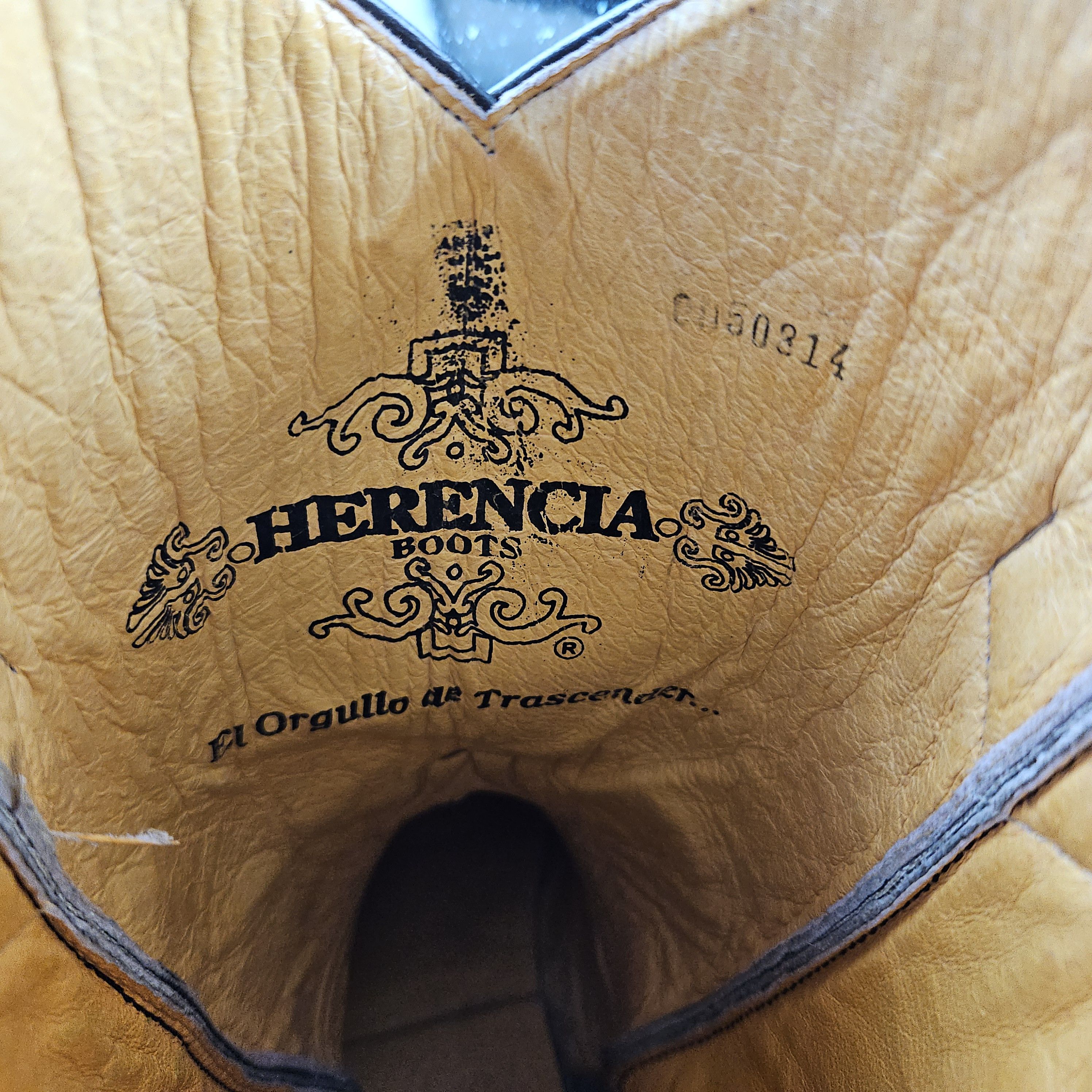 Herencia Brown Leather Cowboy Boots (Y0046)