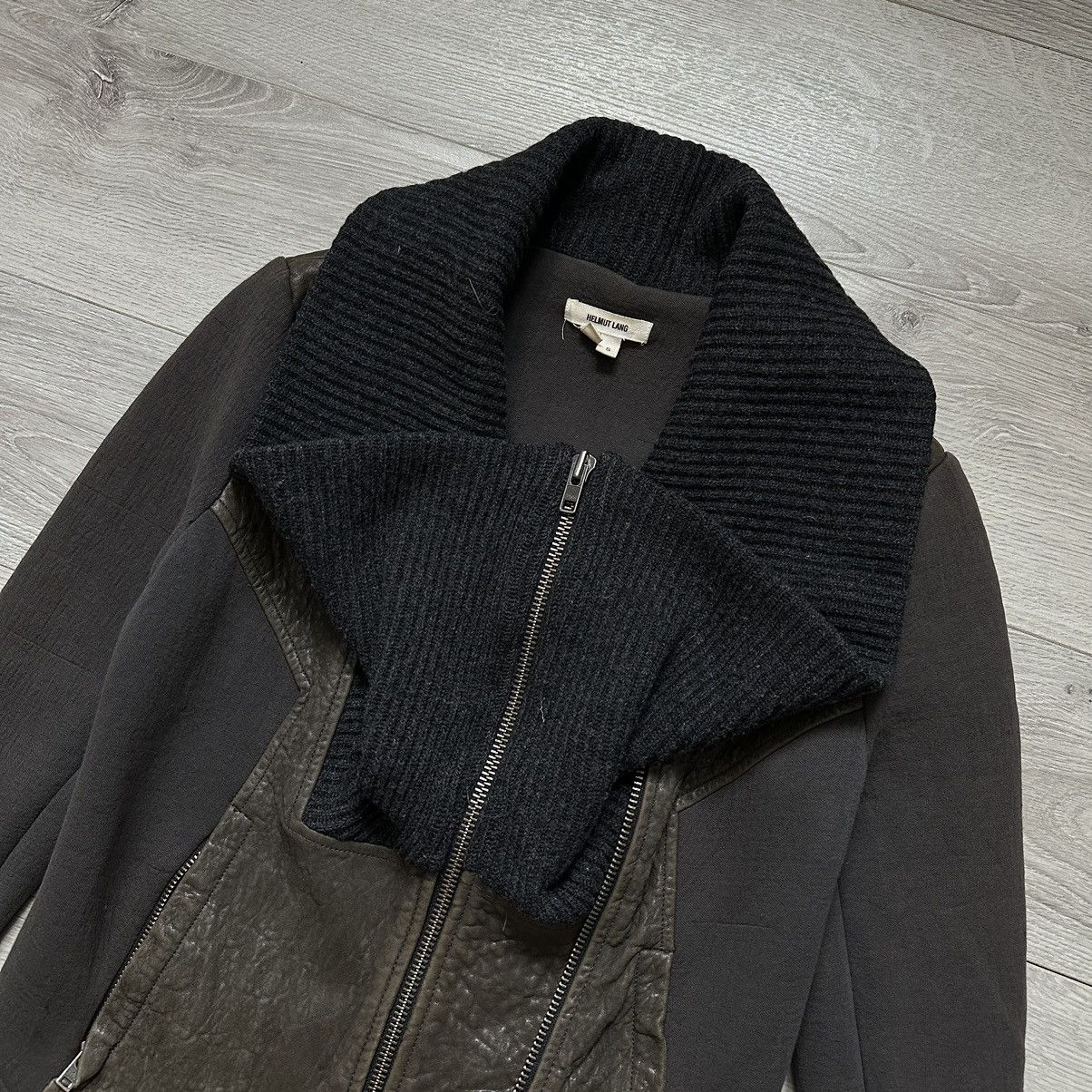 Helmut Lang Helmut Lang Leather and Wool Jacket Rare Women’s Size:S Size S / US 4 / IT 40 - 7 Thumbnail