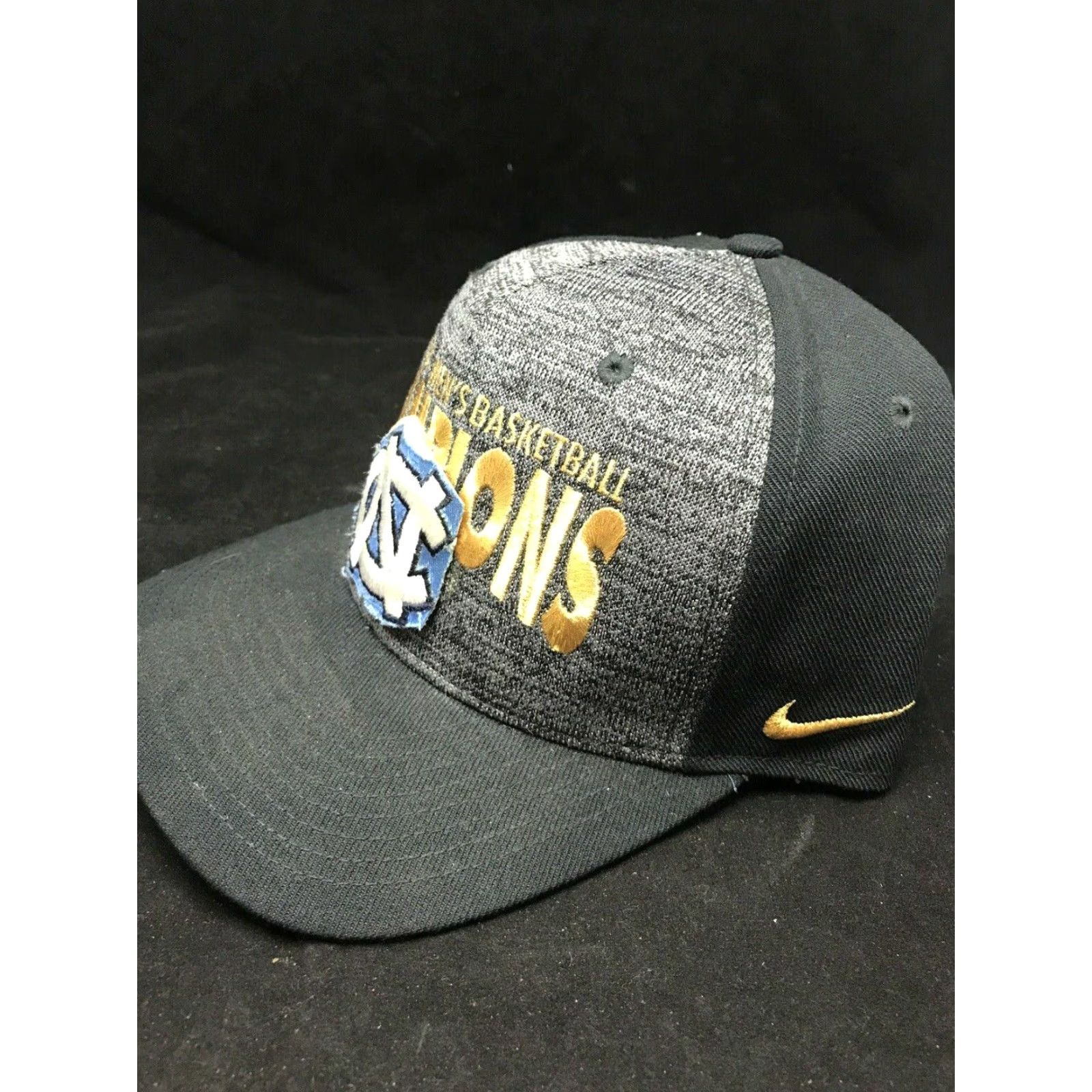 Nike Nike Villanova Wildcats Snapback Hat 2016 NCAA Champions Final Four Adjustable One Size Fits Most Gray Gold Blue Mens Size ONE SIZE - 2 Thumbnail