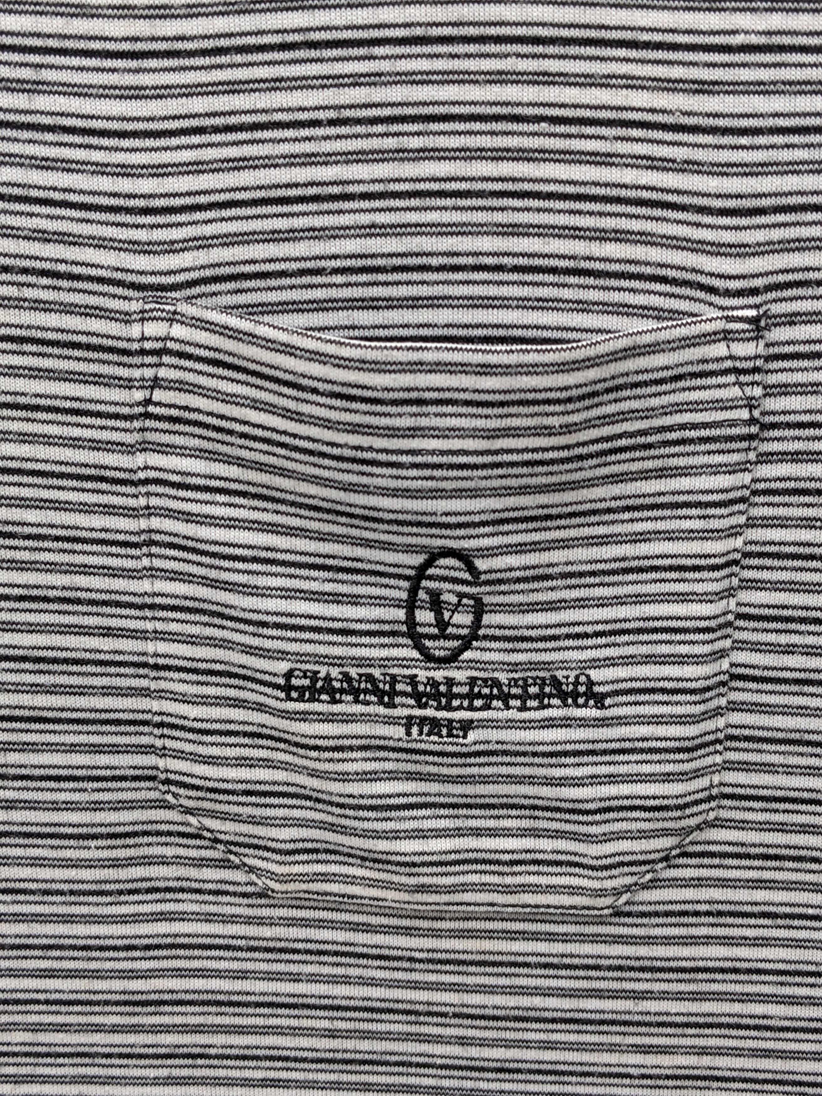 Gianni Valentino GIANNI VALENTINO SINGLE POCKET STRIPED TSHIRT Size US M / EU 48-50 / 2 - 3 Thumbnail