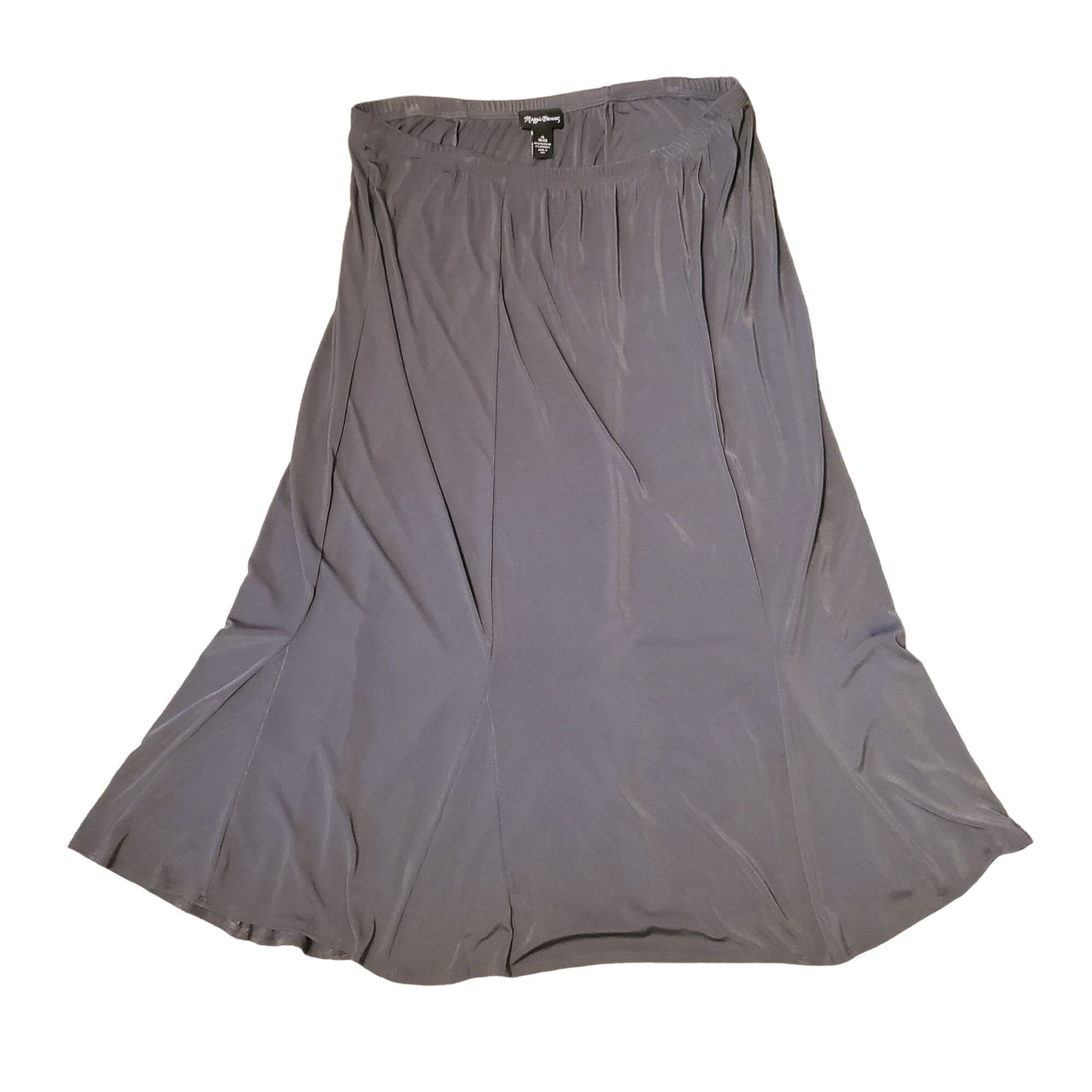 Other Maggie Barnes 1X Gray Slinky Liquid Knit Top Skirt 2 Pc Set Size XL / US 12-14 / IT 48-50 - 3 Thumbnail