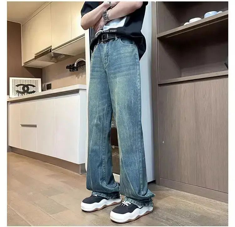 Japanese Brand Retro washed casual distressed jeans Size US 30 / EU 46 - 1 Thumbnail