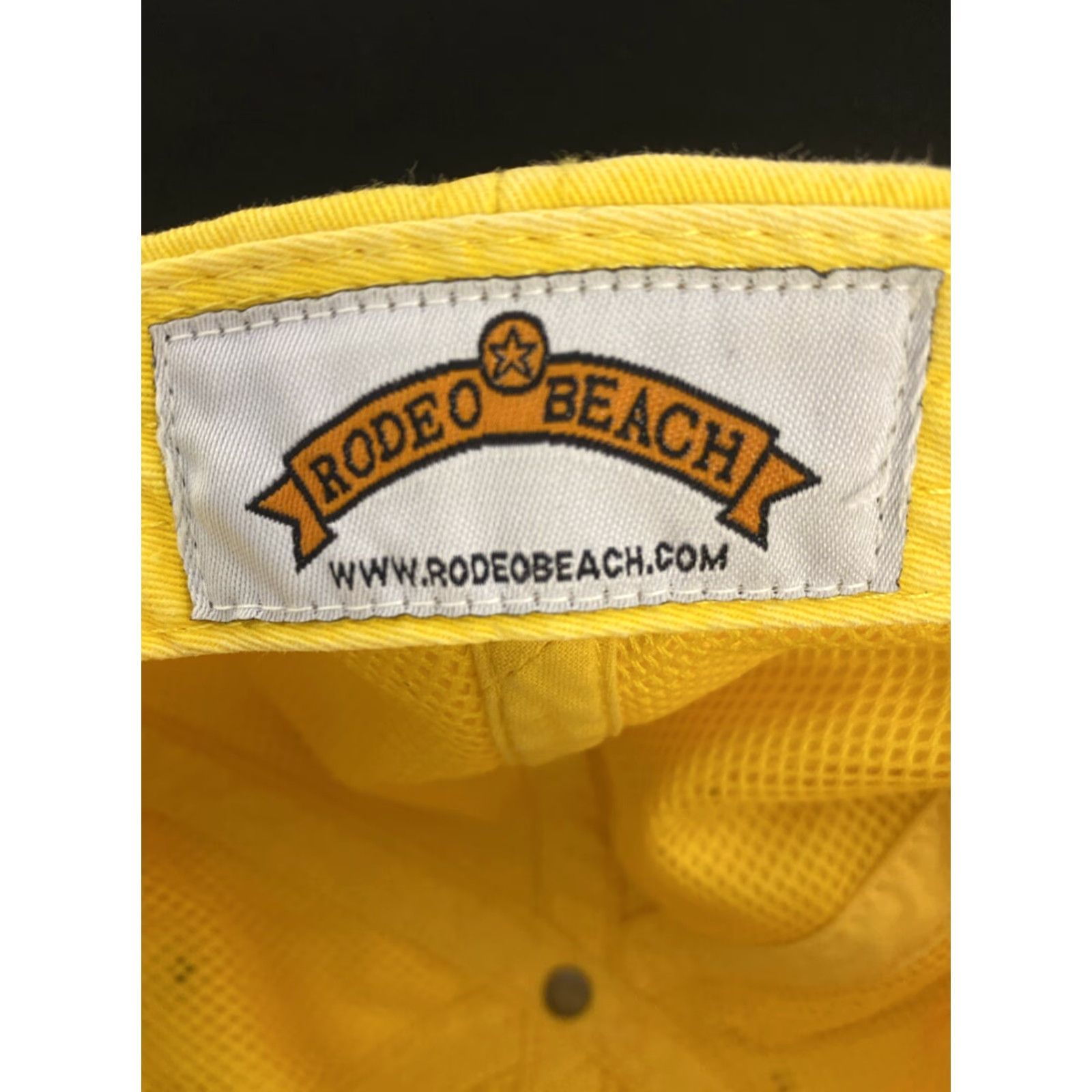 Logo 7 Rodeo Beach Baseball Cap Unisex One Size Yellow Embroidered Logo Adjustable Strap Size ONE SIZE - 7 Thumbnail