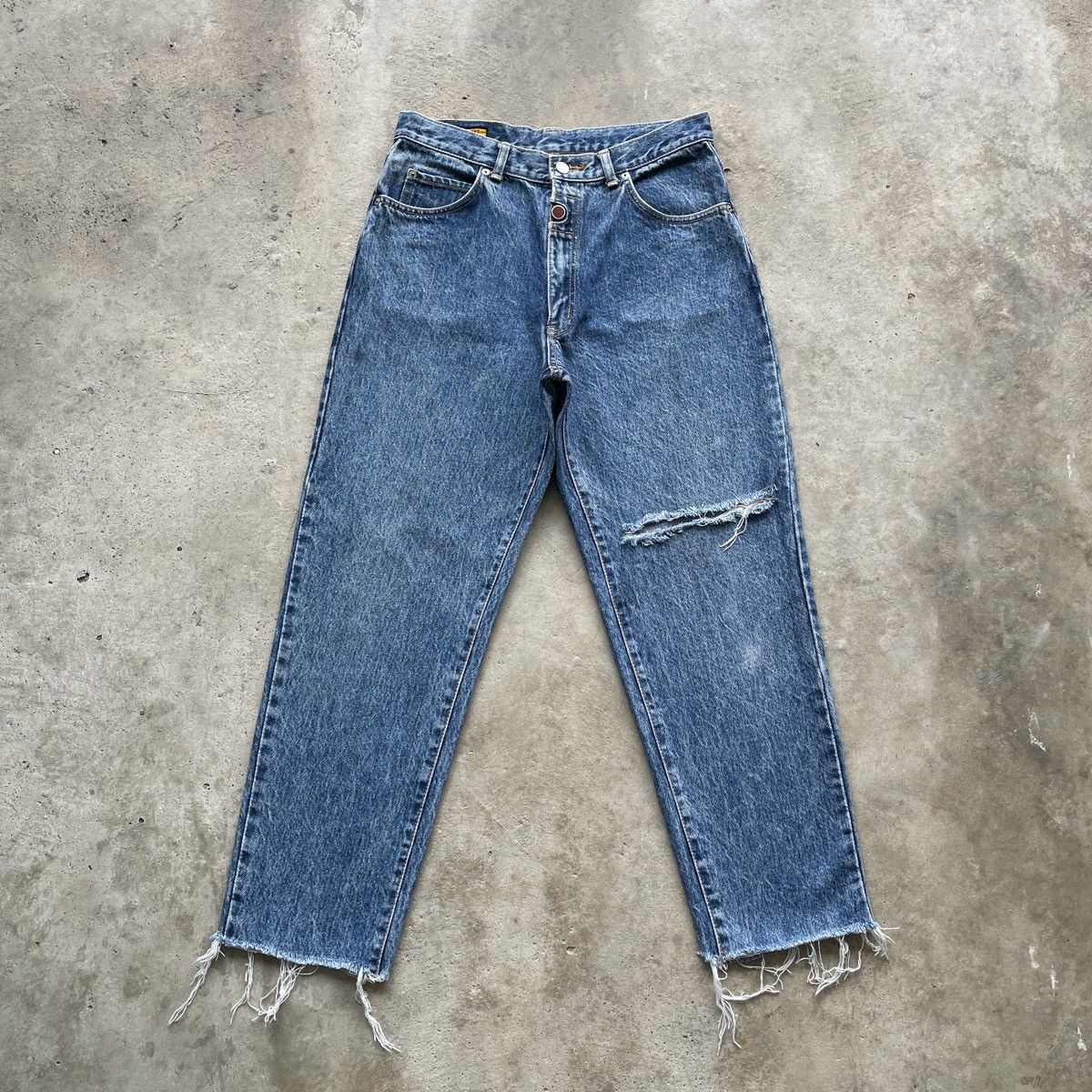 Edwin 90s Vintage Edwin Released Hem Distressed Jeans Pants Denim Size US 30 / EU 46 - 1 Thumbnail