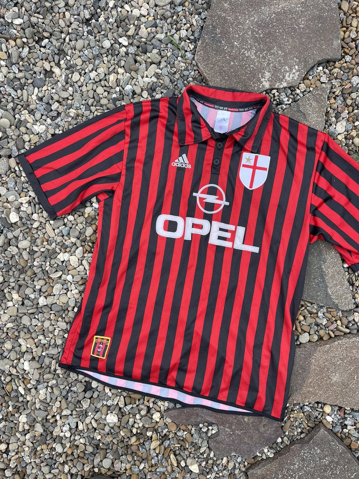 Adidas × Vintage 1999/2000 Adidas Milan #7 Shevchenko vintage soccer jersey Size US XL / EU 56 / 4 - 2 Thumbnail