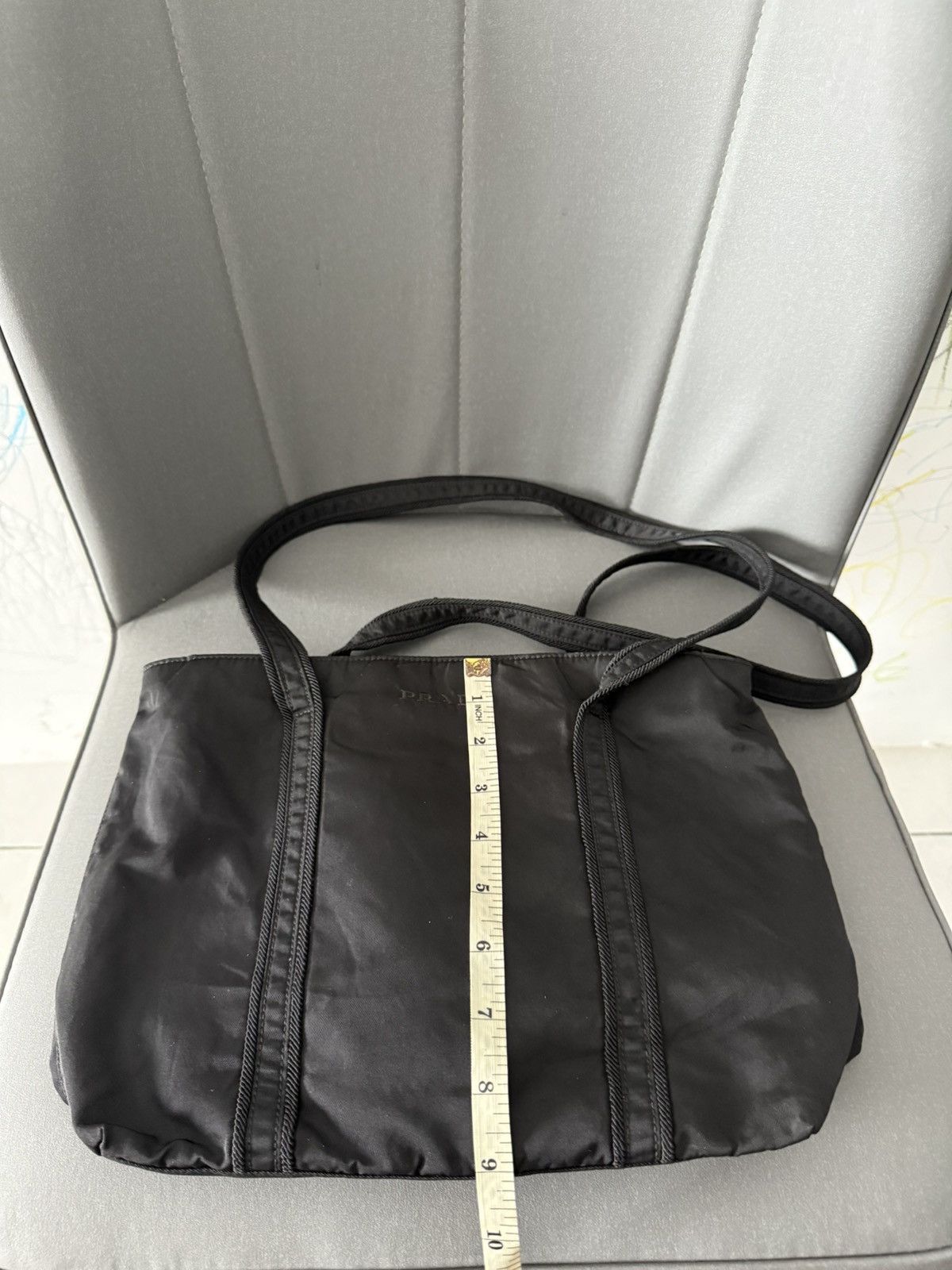 Prada Vintage Prada Black Medium Shoulder Tote Bag Size ONE SIZE - 14 Thumbnail