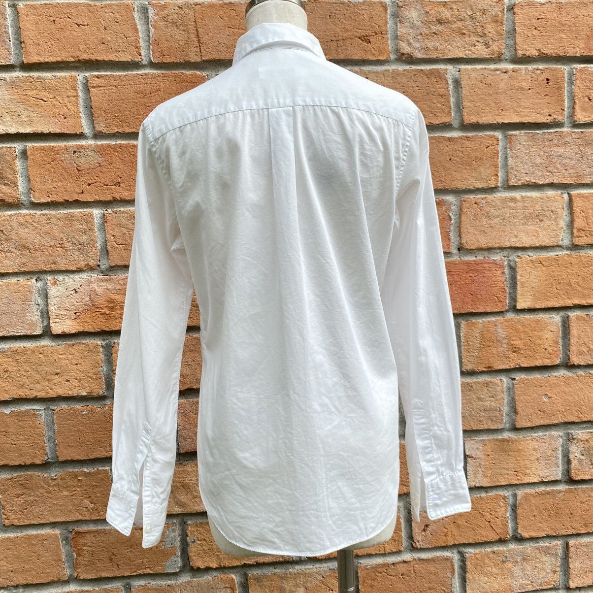 Comme des Garcons Comme des Garcons White Long Sleeve Pleated Shirt Size S / US 4 / IT 40 - 5 Thumbnail