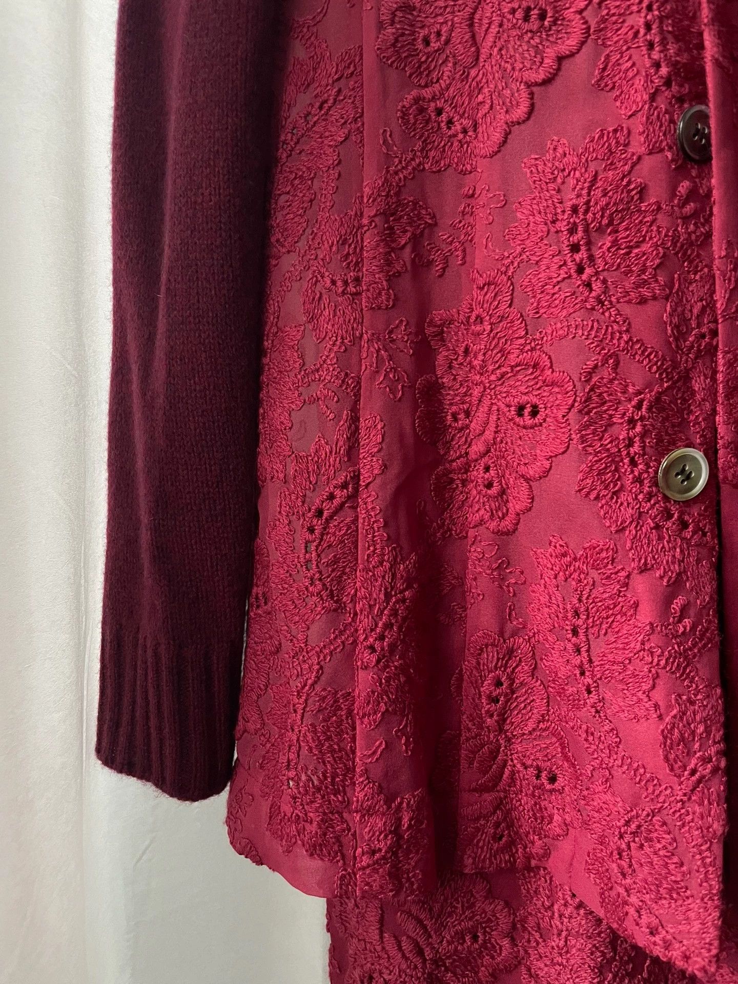 Comme des Garcons Comme des Garçons Vintage Lace-Tricot Blazer Skirt Set M Size M / US 6-8 / IT 42-44 - 3 Thumbnail