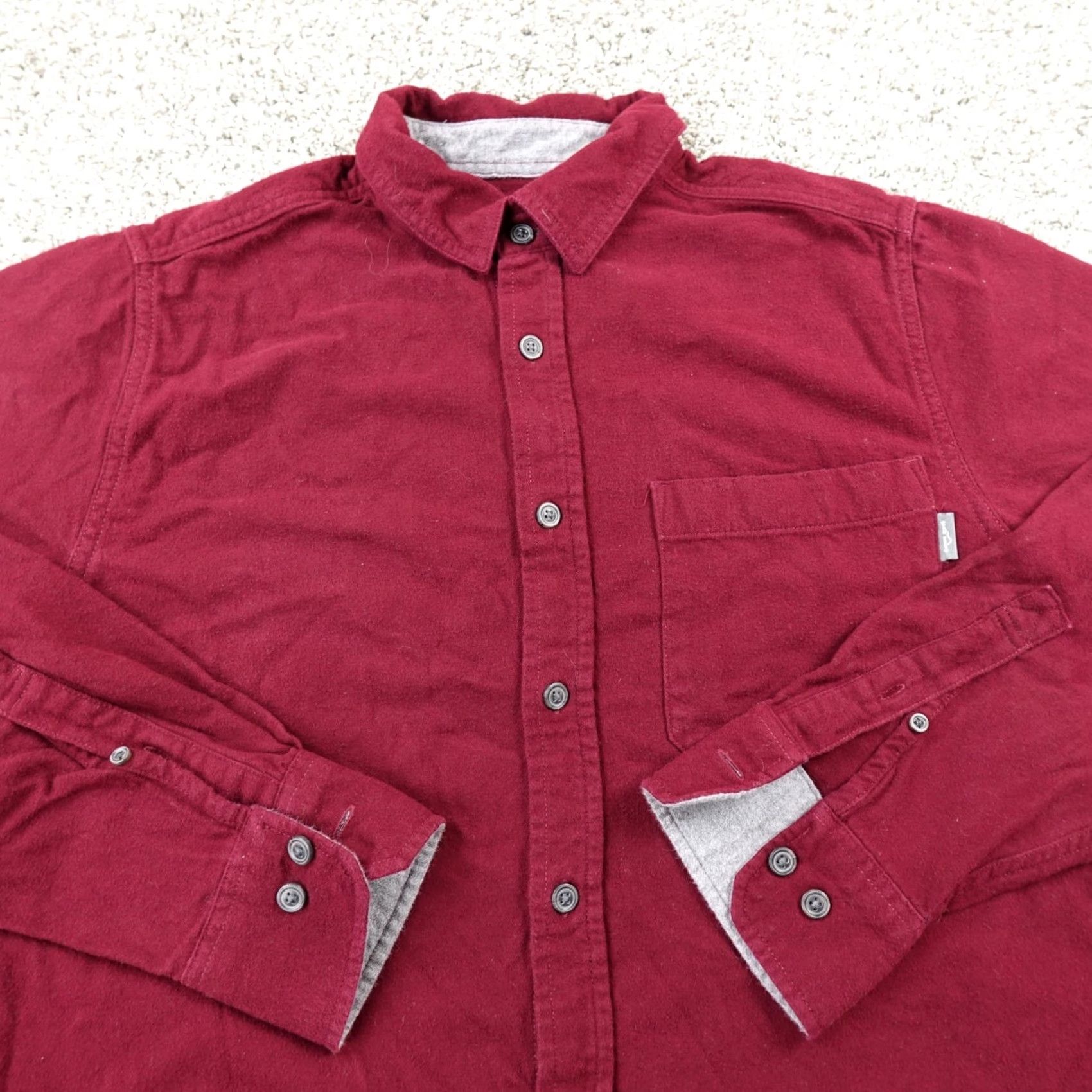 Eddie Bauer Eddie Bauer Shirt Mens M Red Chamois Flannel Heavy Thick Button Up Work Outdoor Shirt Size US M / EU 48-50 / 2 - 3 Thumbnail