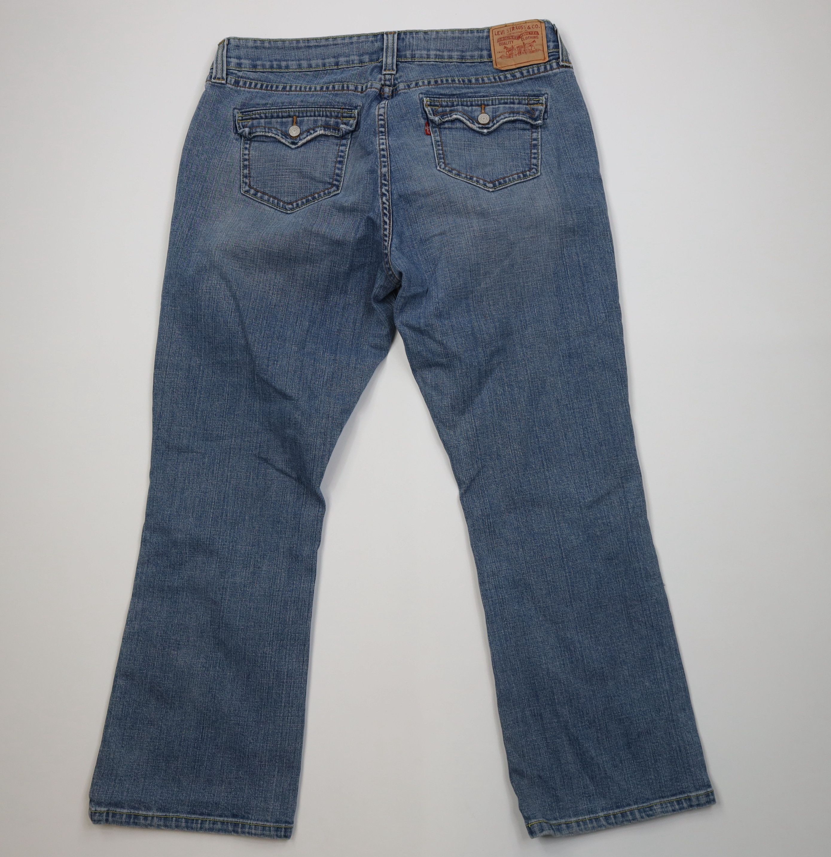 Levi's Vintage Y2K Levis 542 Low Rise Flared Denim Jeans Blue Size 42" / US 20 - 10 Thumbnail