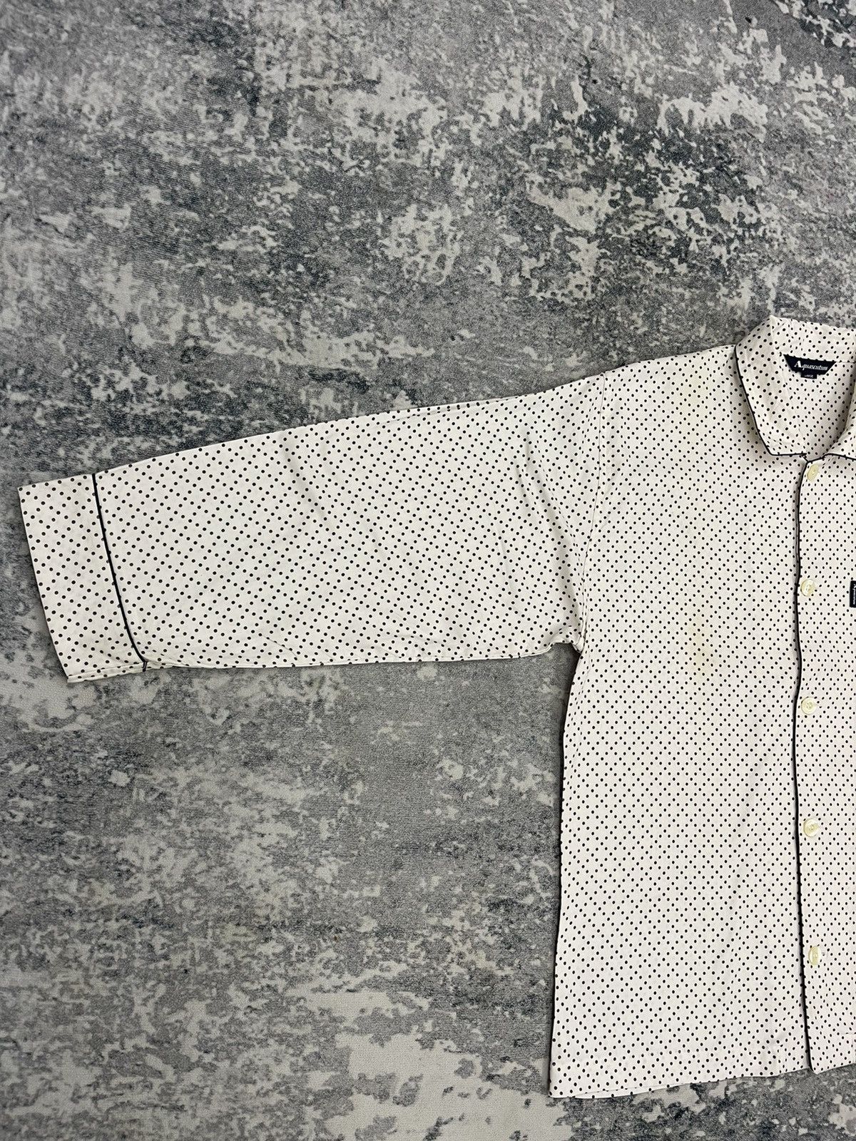 Aquascutum Aquascutum London Polka Dot Camp Collar Loungewear Shirt Size US L / EU 52-54 / 3 - 3 Thumbnail