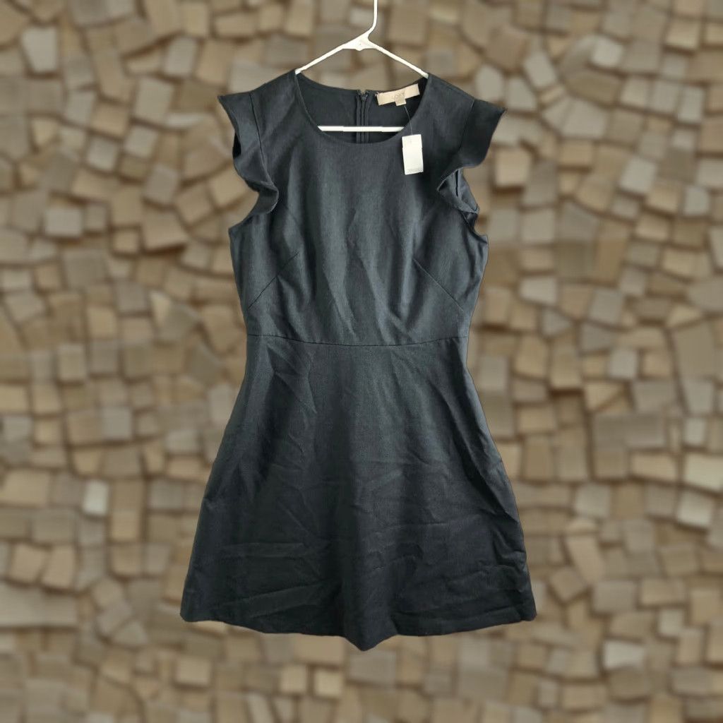 Loft VINTAGE? No LOFT Ann Taylor A Line Dress Gray Zip Closure Sleeveless Size 10 Women Dress Size L / US 10 / IT 46 - 1 Thumbnail