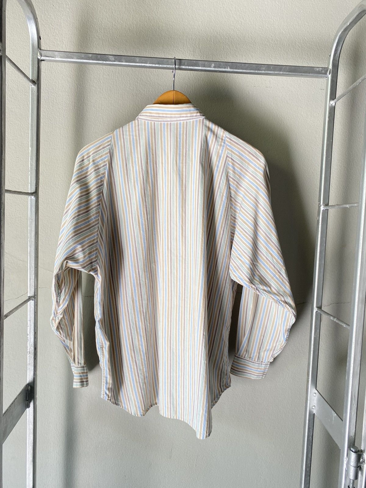 Dior Christian Dior Pastel Striped Button-Up Shirt Size ONE SIZE - 2 Thumbnail