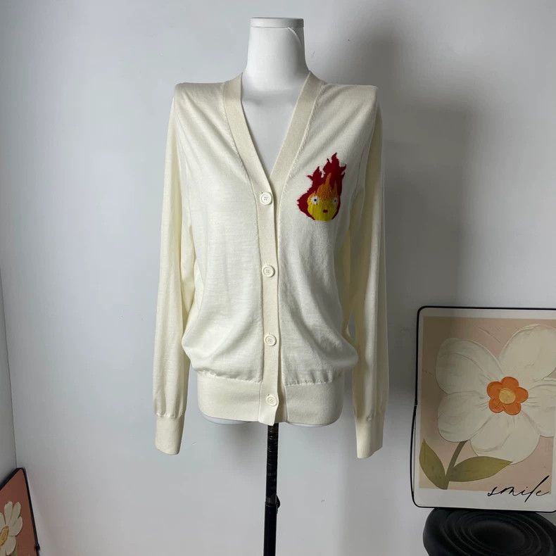 Loewe LOEWE Off-white cardigan Size M / US 6-8 / IT 42-44 - 1 Thumbnail