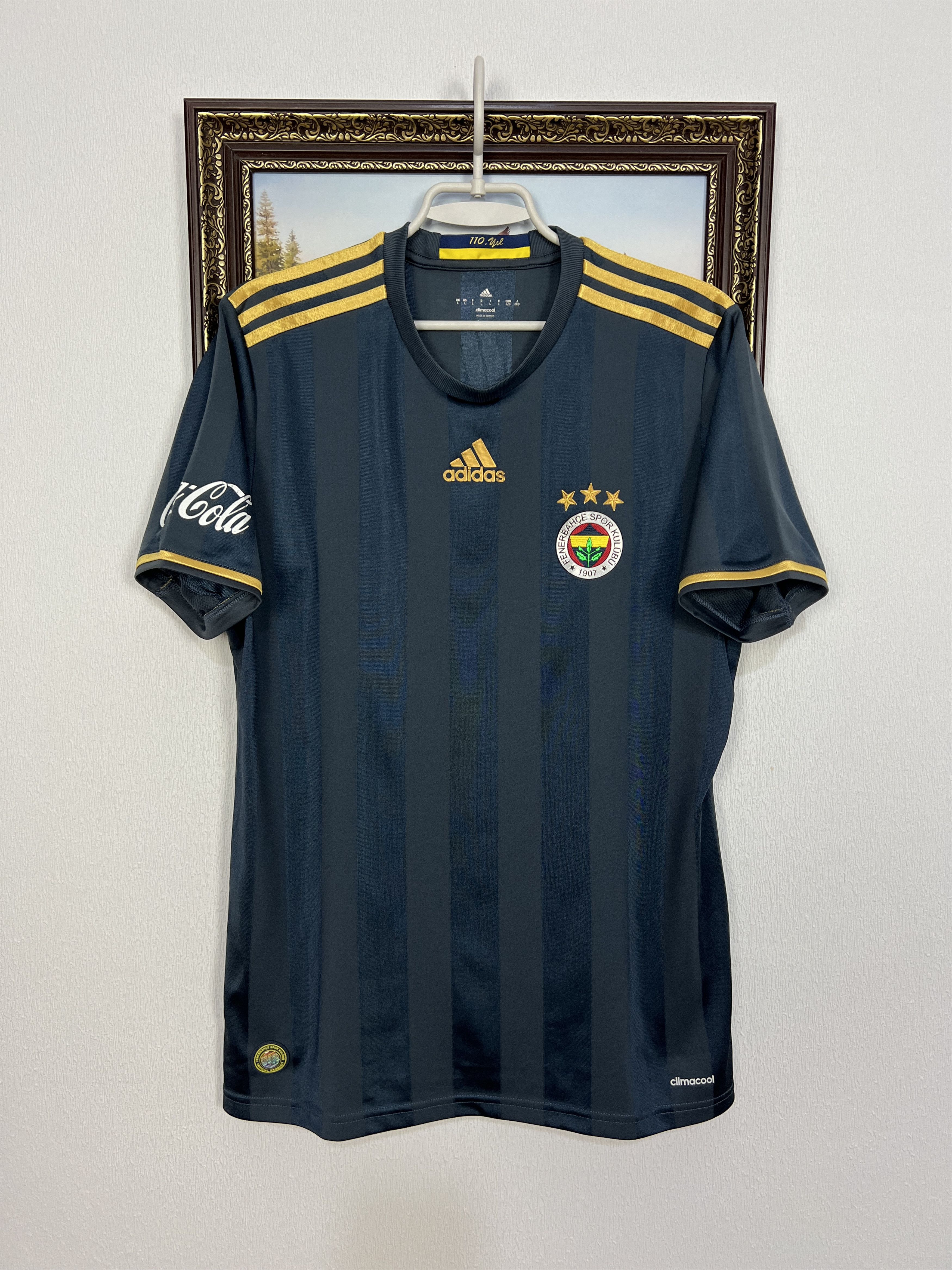 Adidas Fenerbahce football shirt 2016 Soccer Adidas Jersey Trikot Size US L / EU 52-54 / 3 - 1 Thumbnail