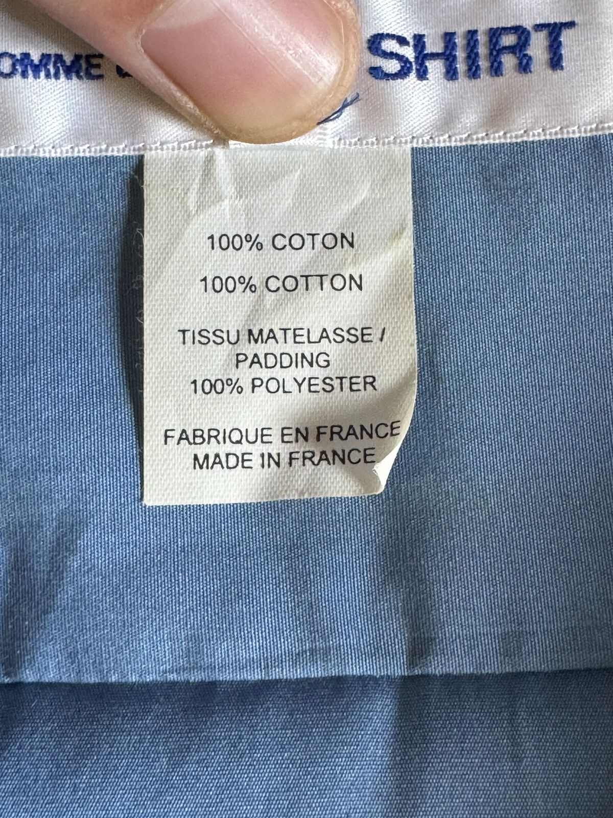 Comme des Garcons SHIRT COMME DES GARÇONS SHIRT blue padded SHIRT Size US L / EU 52-54 / 3 - 9 Thumbnail