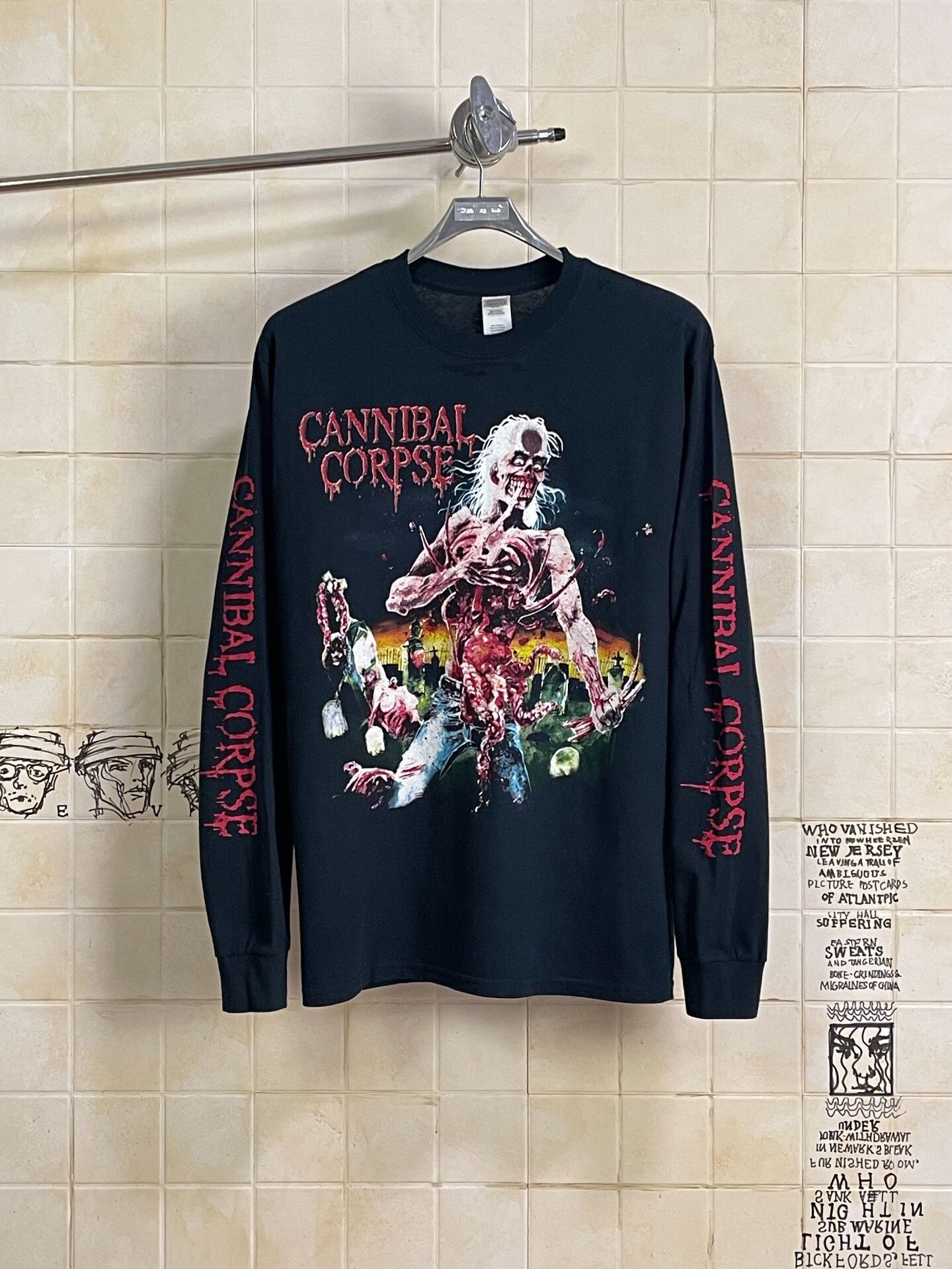Vintage Vintage Cannibal Corpse Long Sleeve Tee Size US M / EU 48-50 / 2 - 1 Thumbnail